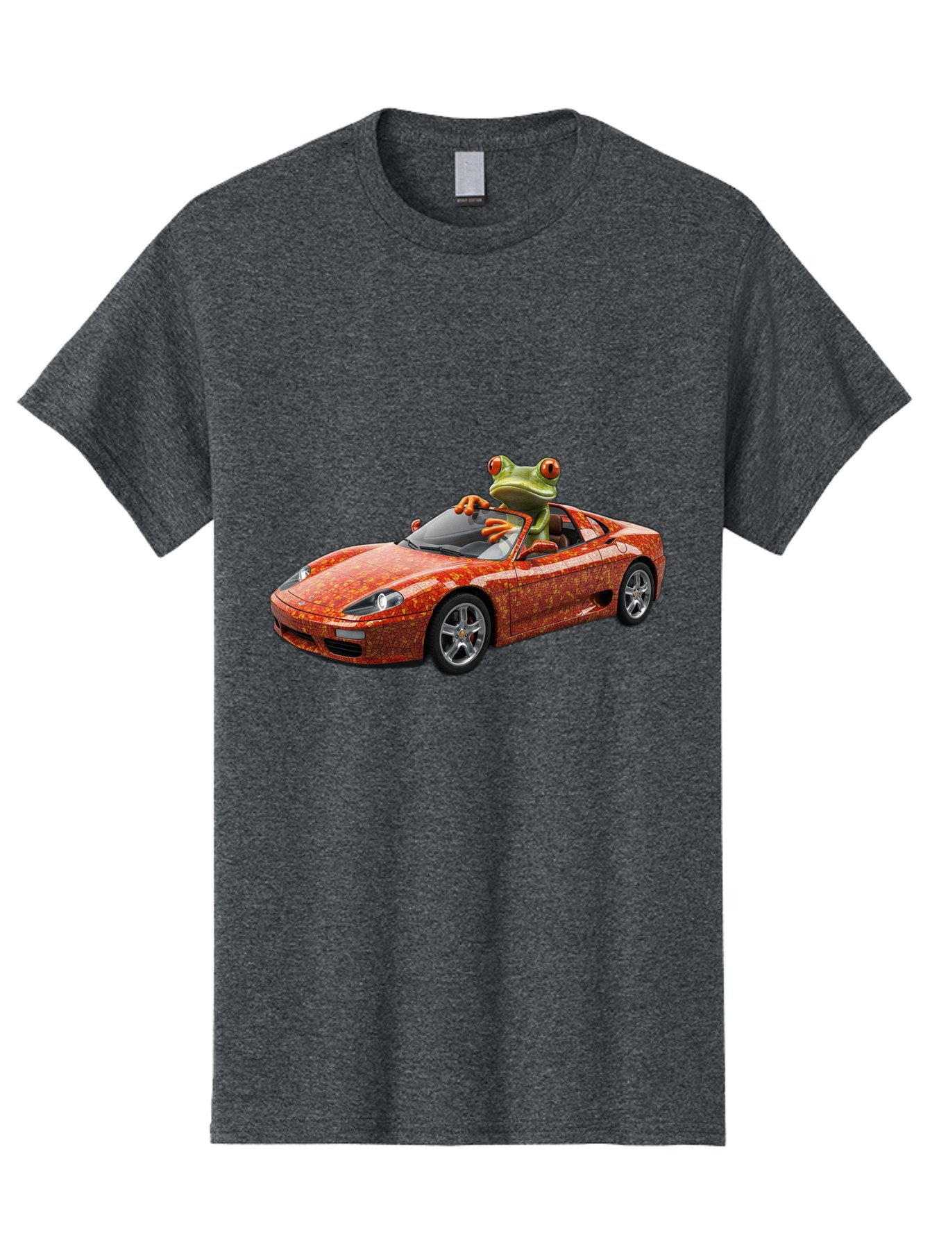 Frog-In-Ferrari-6 Men'S Graphic Tee, 100% Cotton, Comfortable Casual Summer Wear, Machine Washable, Vintage Camera, Old Camera, Antique Camera, Black Camera, Classic Photography, Photography Equipment, Nostalgic Device, Film Camera, Camera Art Baf830 12