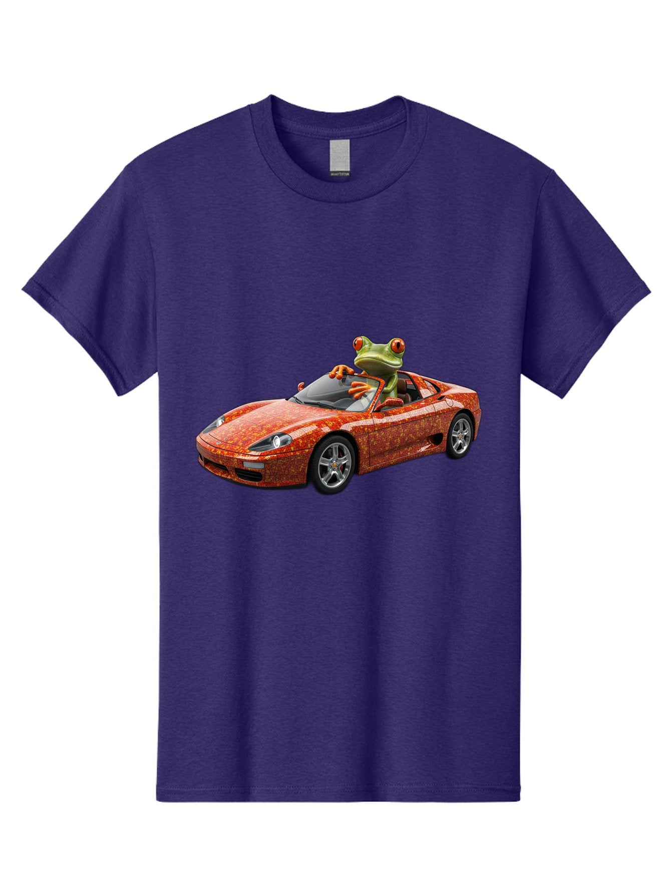 Frog-In-Ferrari-6 Men'S Graphic Tee, 100% Cotton, Comfortable Casual Summer Wear, Machine Washable, Vintage Camera, Old Camera, Antique Camera, Black Camera, Classic Photography, Photography Equipment, Nostalgic Device, Film Camera, Camera Art Baf830