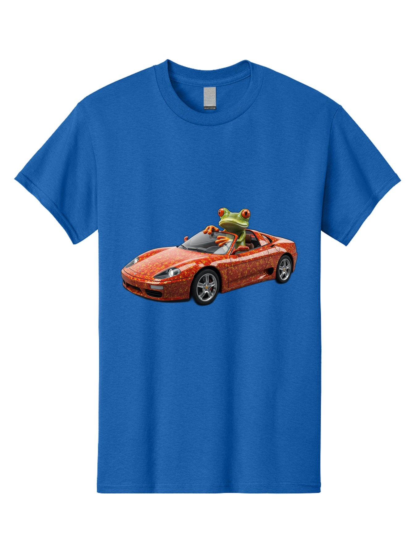 Frog-In-Ferrari-6 Men'S Graphic Tee, 100% Cotton, Comfortable Casual Summer Wear, Machine Washable, Vintage Camera, Old Camera, Antique Camera, Black Camera, Classic Photography, Photography Equipment, Nostalgic Device, Film Camera, Camera Art Baf830 9
