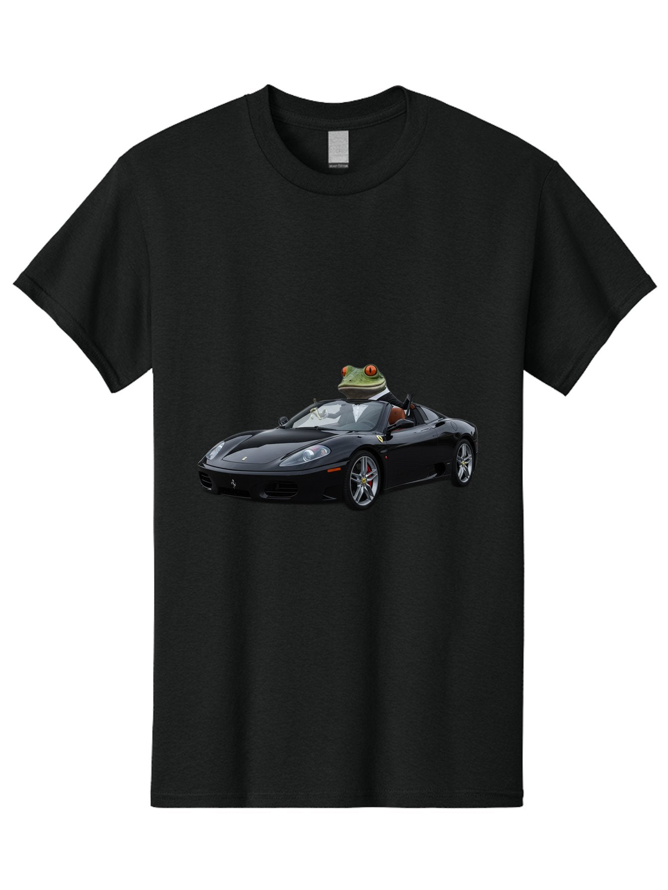 Frog-In-Ferrari-7 Men'S Graphic Tee, 100% Cotton, Comfortable Casual Summer Wear, Machine Washable, Vintage Camera, Old Camera, Antique Camera, Black Camera, Classic Photography, Photography Equipment, Nostalgic Device, Film Camera, Camera Art Baf831 12