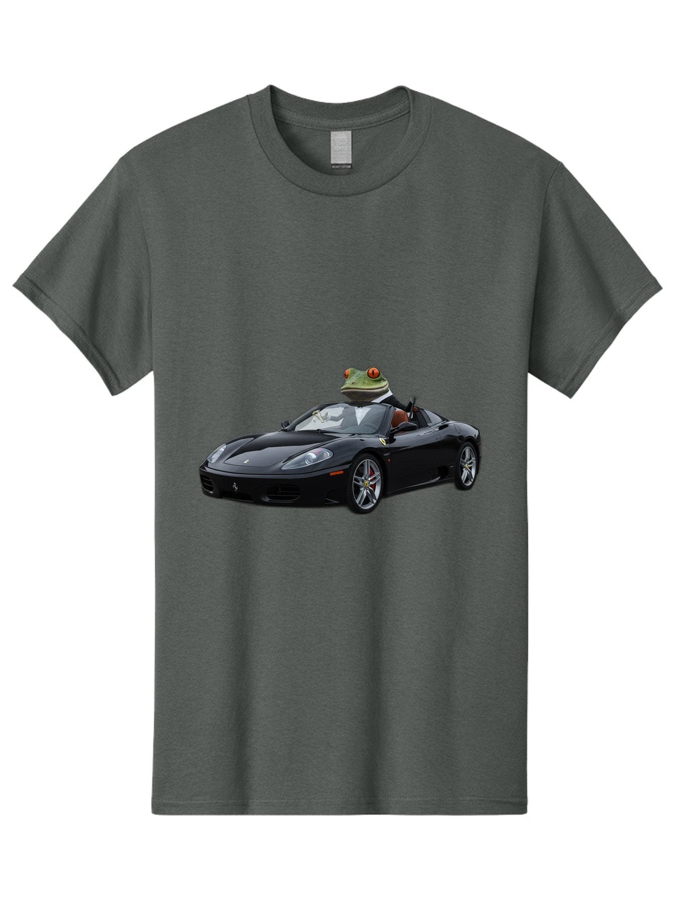 Frog-In-Ferrari-7 Men'S Graphic Tee, 100% Cotton, Comfortable Casual Summer Wear, Machine Washable, Vintage Camera, Old Camera, Antique Camera, Black Camera, Classic Photography, Photography Equipment, Nostalgic Device, Film Camera, Camera Art Baf831 4