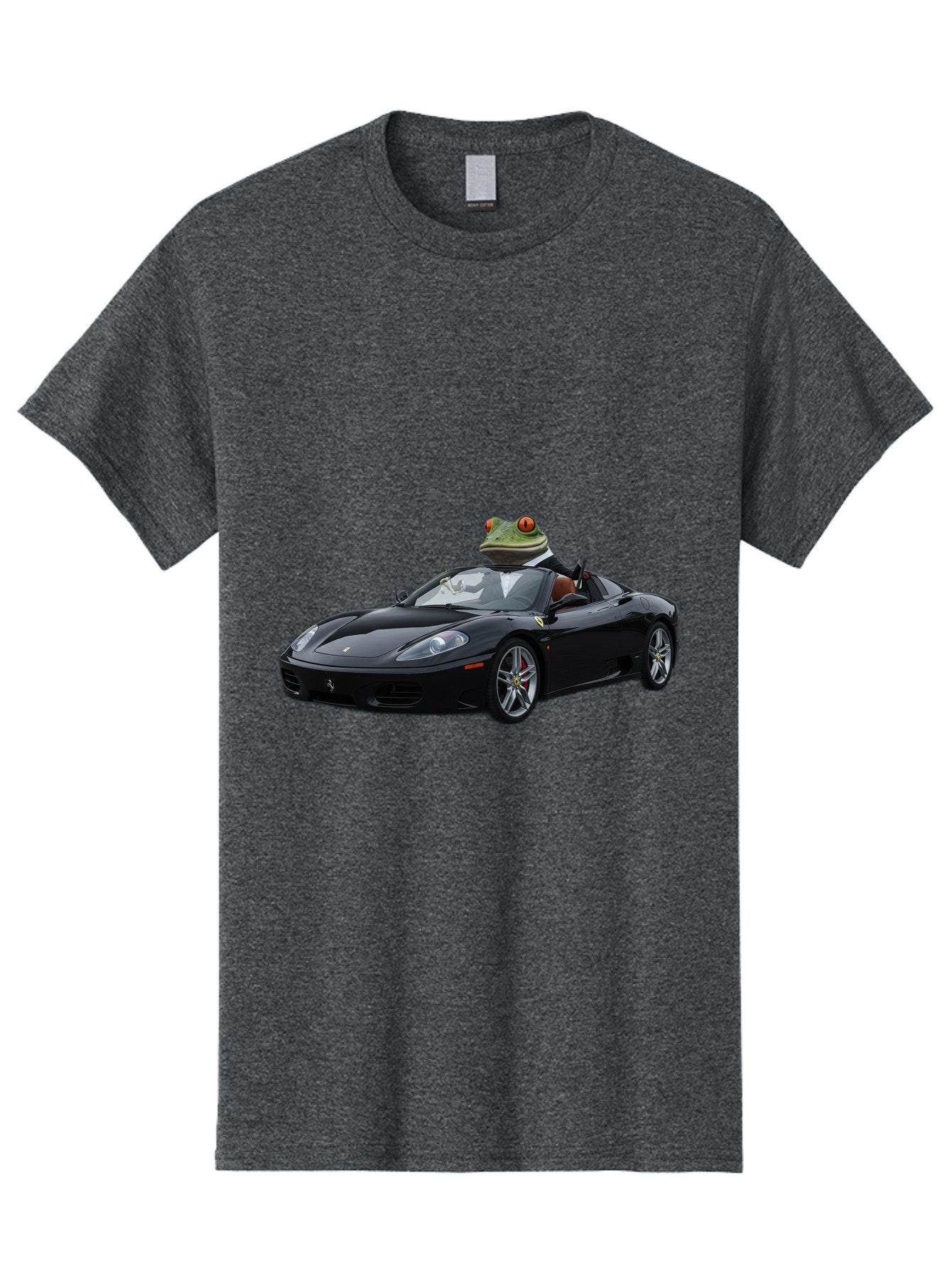 Frog-In-Ferrari-7 Men'S Graphic Tee, 100% Cotton, Comfortable Casual Summer Wear, Machine Washable, Vintage Camera, Old Camera, Antique Camera, Black Camera, Classic Photography, Photography Equipment, Nostalgic Device, Film Camera, Camera Art Baf831 6