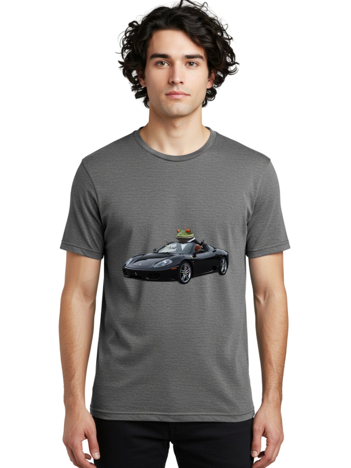 Frog-In-Ferrari-7 Men'S Graphic Tee, 100% Cotton, Comfortable Casual Summer Wear, Machine Washable, Vintage Camera, Old Camera, Antique Camera, Black Camera, Classic Photography, Photography Equipment, Nostalgic Device, Film Camera, Camera Art Baf831 29