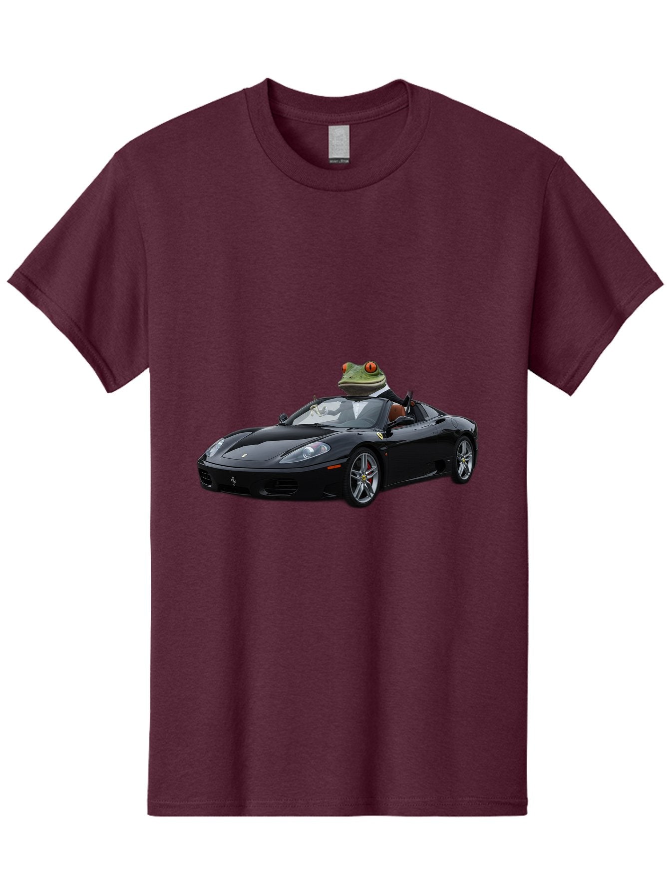 Frog-In-Ferrari-7 Men'S Graphic Tee, 100% Cotton, Comfortable Casual Summer Wear, Machine Washable, Vintage Camera, Old Camera, Antique Camera, Black Camera, Classic Photography, Photography Equipment, Nostalgic Device, Film Camera, Camera Art Baf831 7