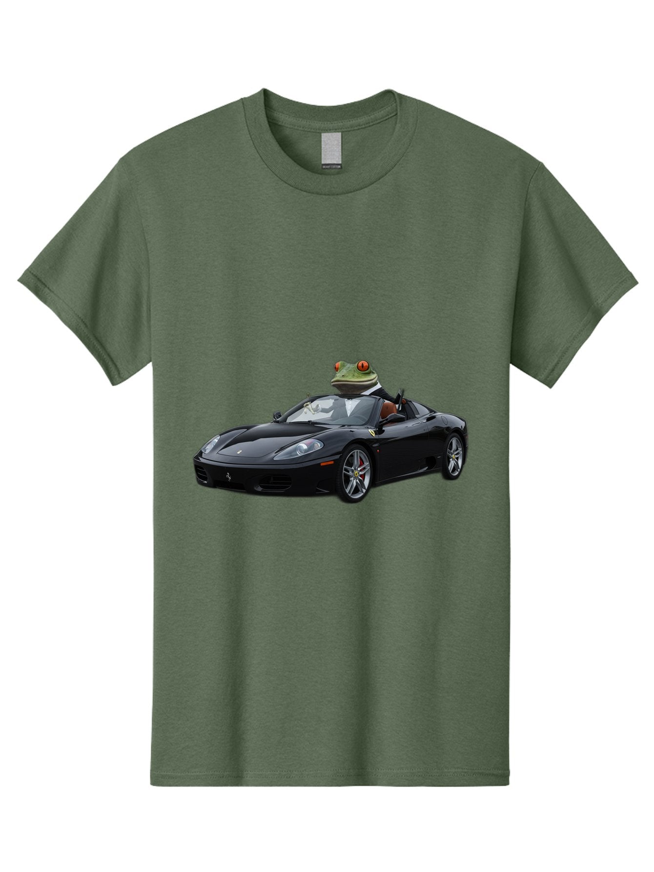 Frog-In-Ferrari-7 Men'S Graphic Tee, 100% Cotton, Comfortable Casual Summer Wear, Machine Washable, Vintage Camera, Old Camera, Antique Camera, Black Camera, Classic Photography, Photography Equipment, Nostalgic Device, Film Camera, Camera Art Baf831 9
