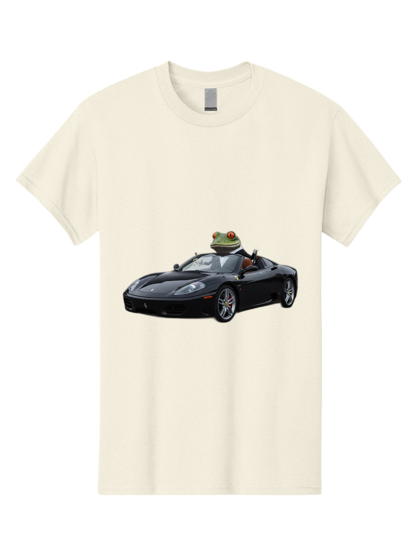 Frog-In-Ferrari-7 Men'S Graphic Tee, 100% Cotton, Comfortable Casual Summer Wear, Machine Washable, Vintage Camera, Old Camera, Antique Camera, Black Camera, Classic Photography, Photography Equipment, Nostalgic Device, Film Camera, Camera Art Baf831 3
