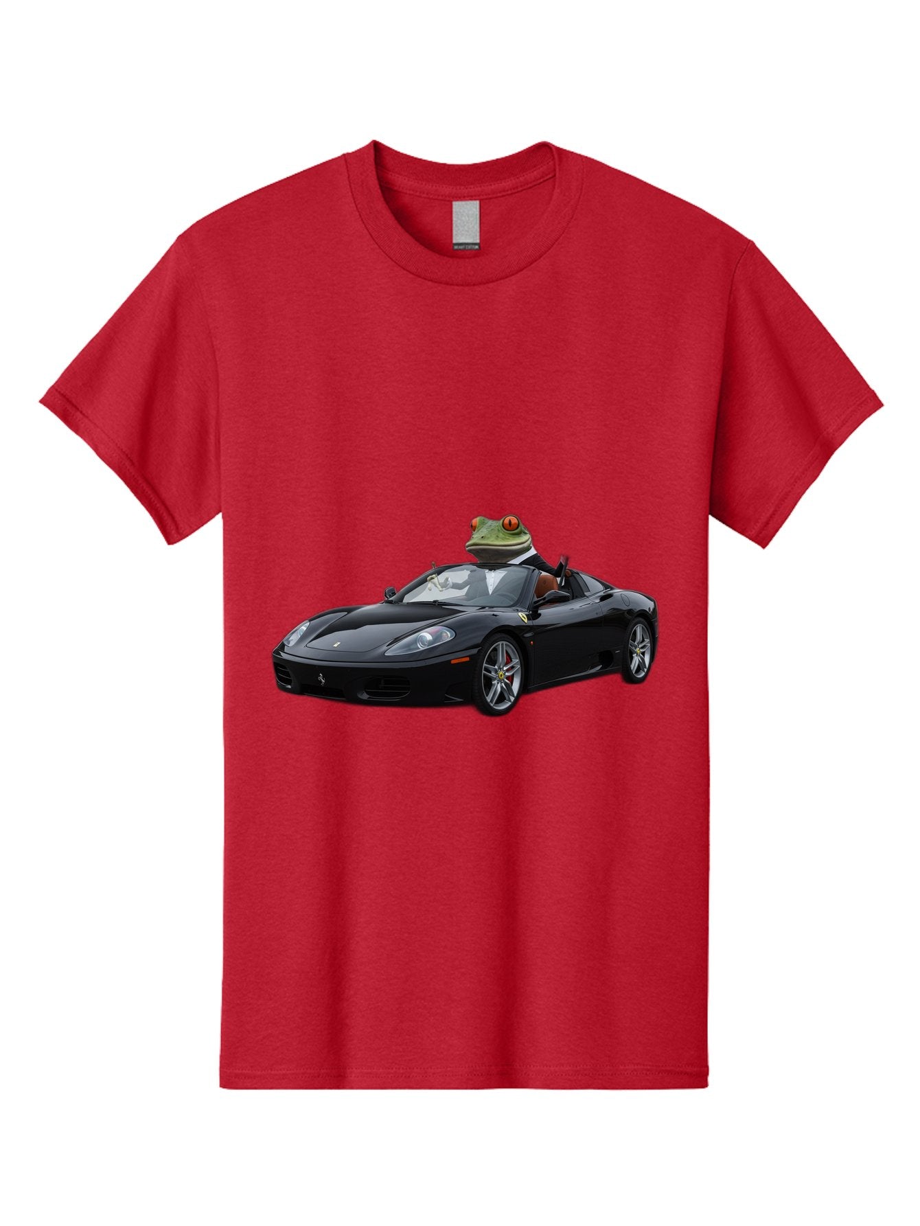 Frog-In-Ferrari-7 Men'S Graphic Tee, 100% Cotton, Comfortable Casual Summer Wear, Machine Washable, Vintage Camera, Old Camera, Antique Camera, Black Camera, Classic Photography, Photography Equipment, Nostalgic Device, Film Camera, Camera Art Baf831 5
