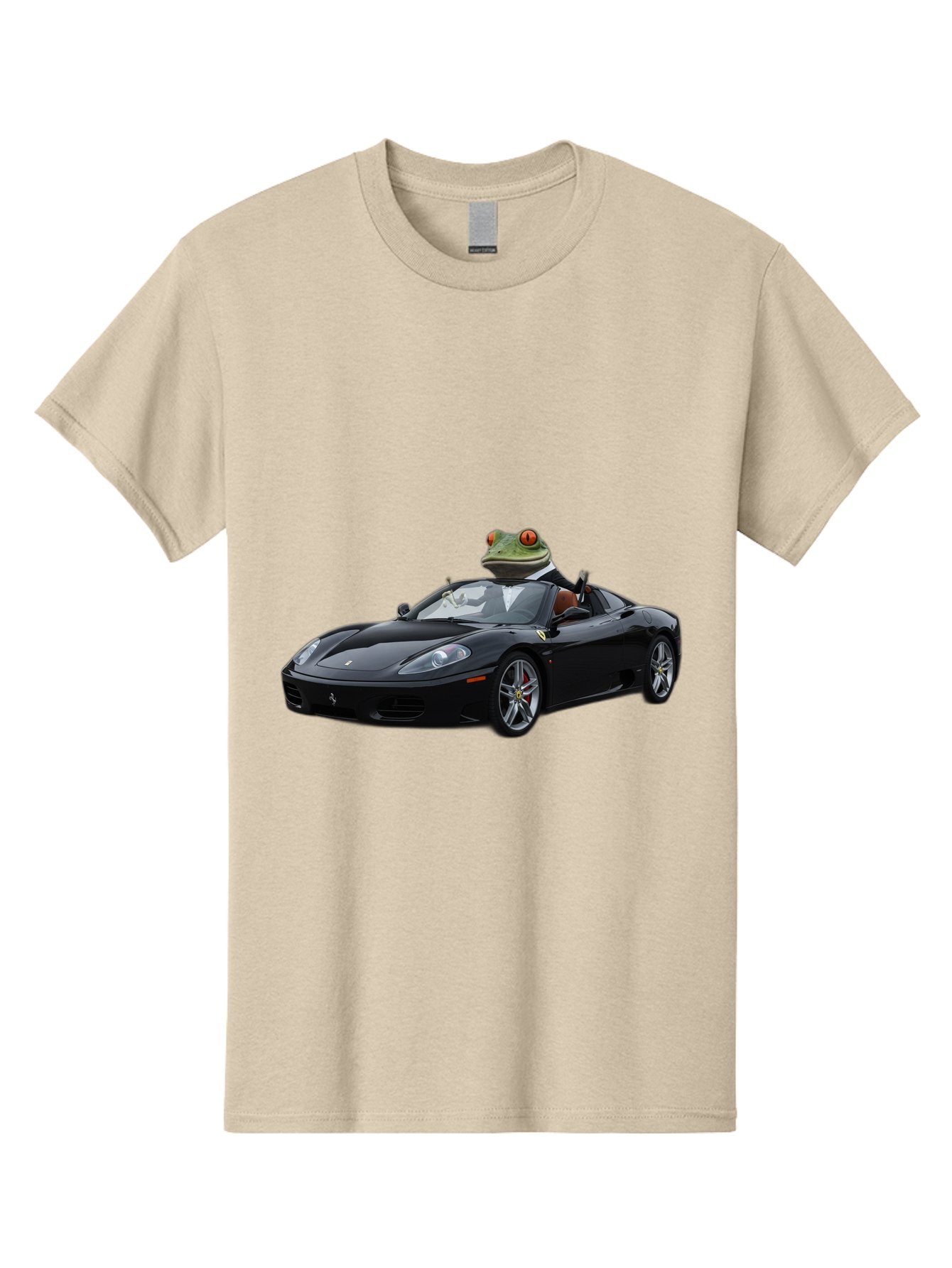 Frog-In-Ferrari-7 Men'S Graphic Tee, 100% Cotton, Comfortable Casual Summer Wear, Machine Washable, Vintage Camera, Old Camera, Antique Camera, Black Camera, Classic Photography, Photography Equipment, Nostalgic Device, Film Camera, Camera Art Baf831 8