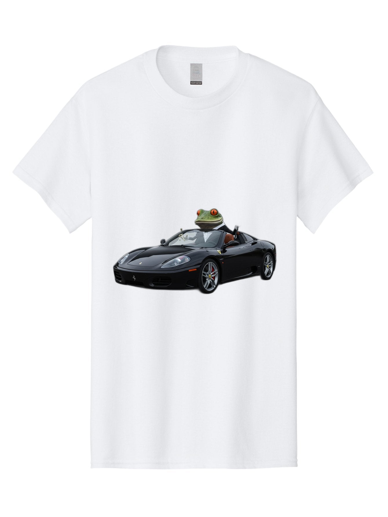 Frog-In-Ferrari-7 Men'S Graphic Tee, 100% Cotton, Comfortable Casual Summer Wear, Machine Washable, Vintage Camera, Old Camera, Antique Camera, Black Camera, Classic Photography, Photography Equipment, Nostalgic Device, Film Camera, Camera Art Baf831 10