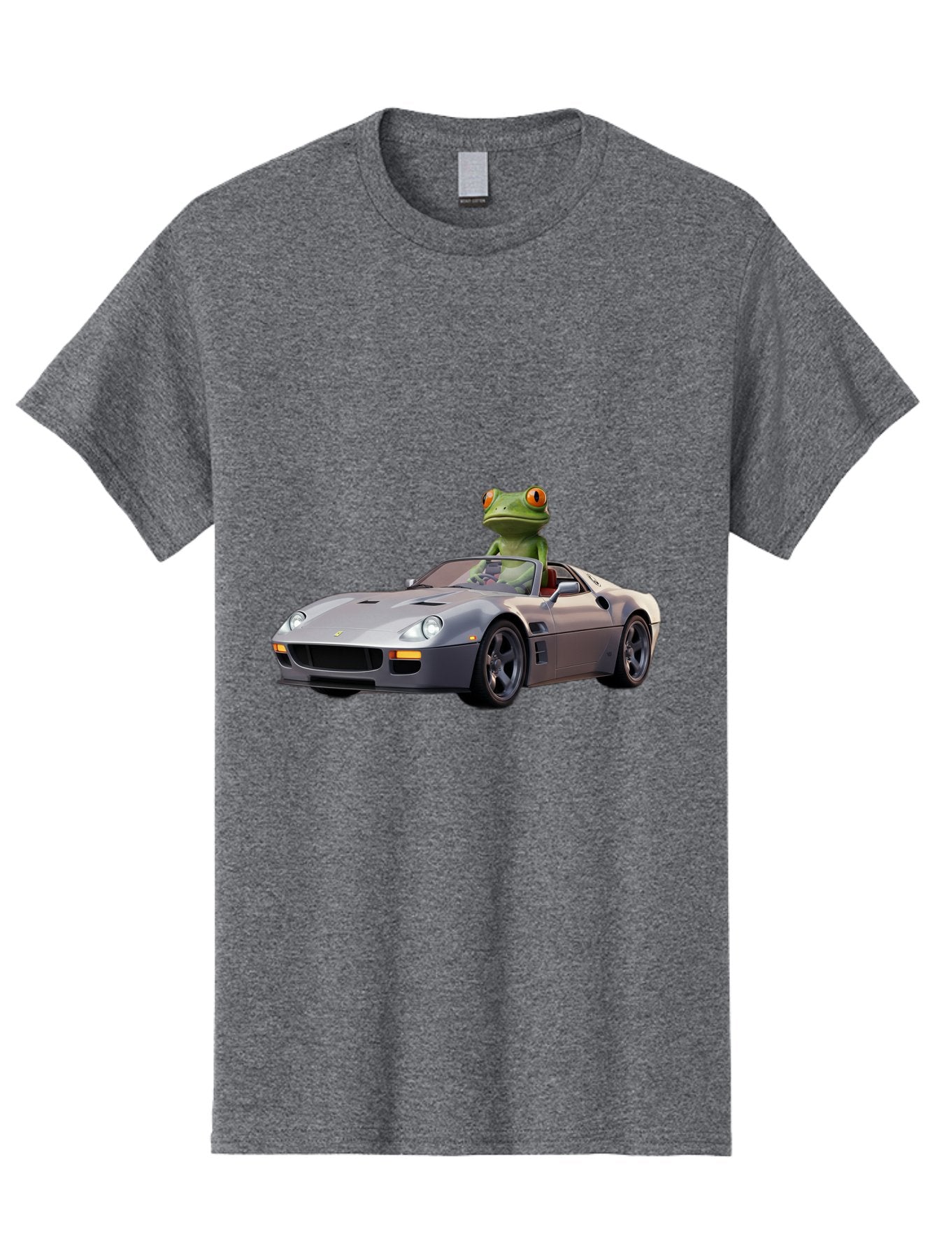 Frog-In-Ferrari-8 Men'S Graphic Tee, 100% Cotton, Comfortable Casual Summer Wear, Machine Washable, Vintage Camera, Old Camera, Antique Camera, Black Camera, Classic Photography, Photography Equipment, Nostalgic Device, Film Camera, Camera Art Baf832 5