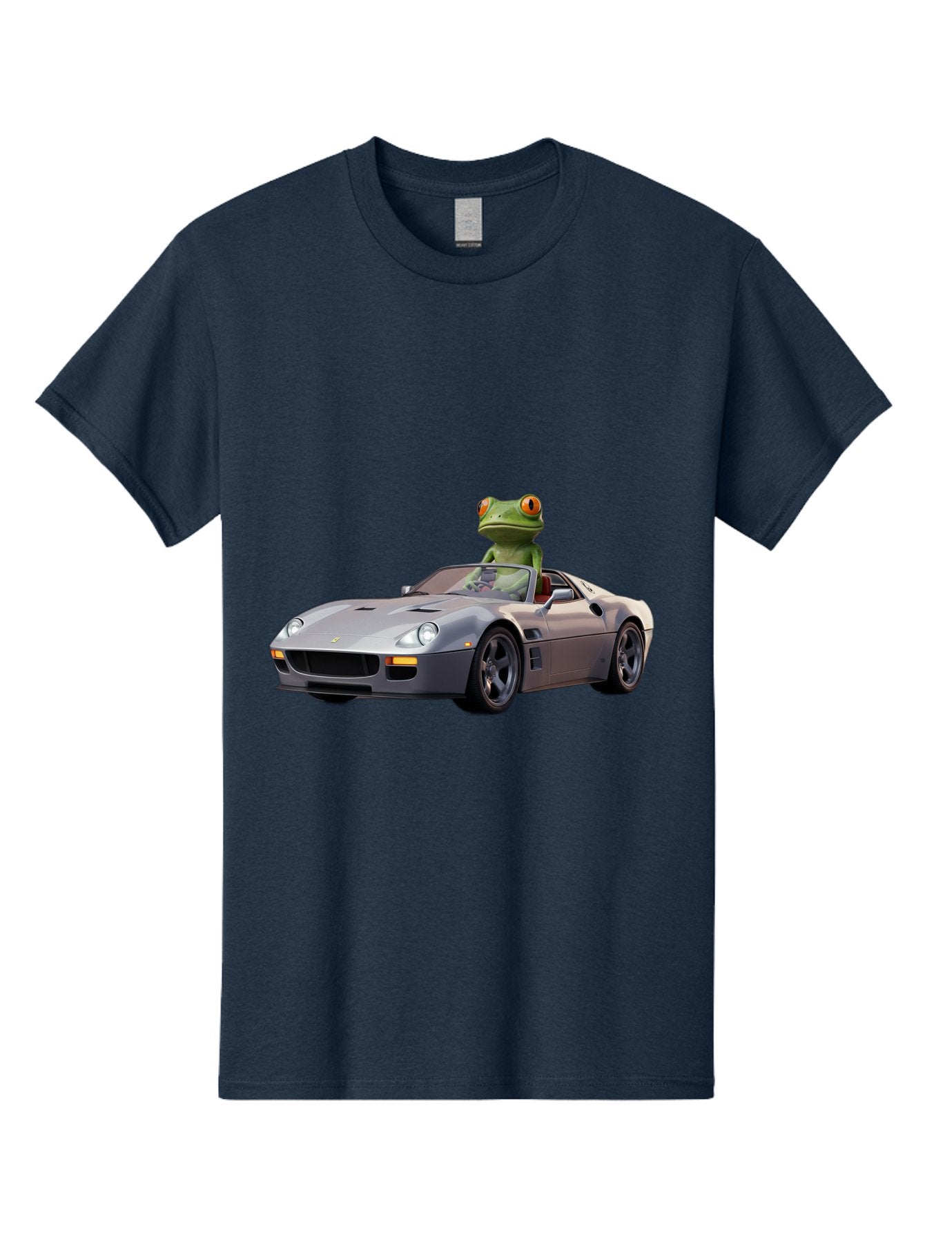 Frog-In-Ferrari-8 Men'S Graphic Tee, 100% Cotton, Comfortable Casual Summer Wear, Machine Washable, Vintage Camera, Old Camera, Antique Camera, Black Camera, Classic Photography, Photography Equipment, Nostalgic Device, Film Camera, Camera Art Baf832 6