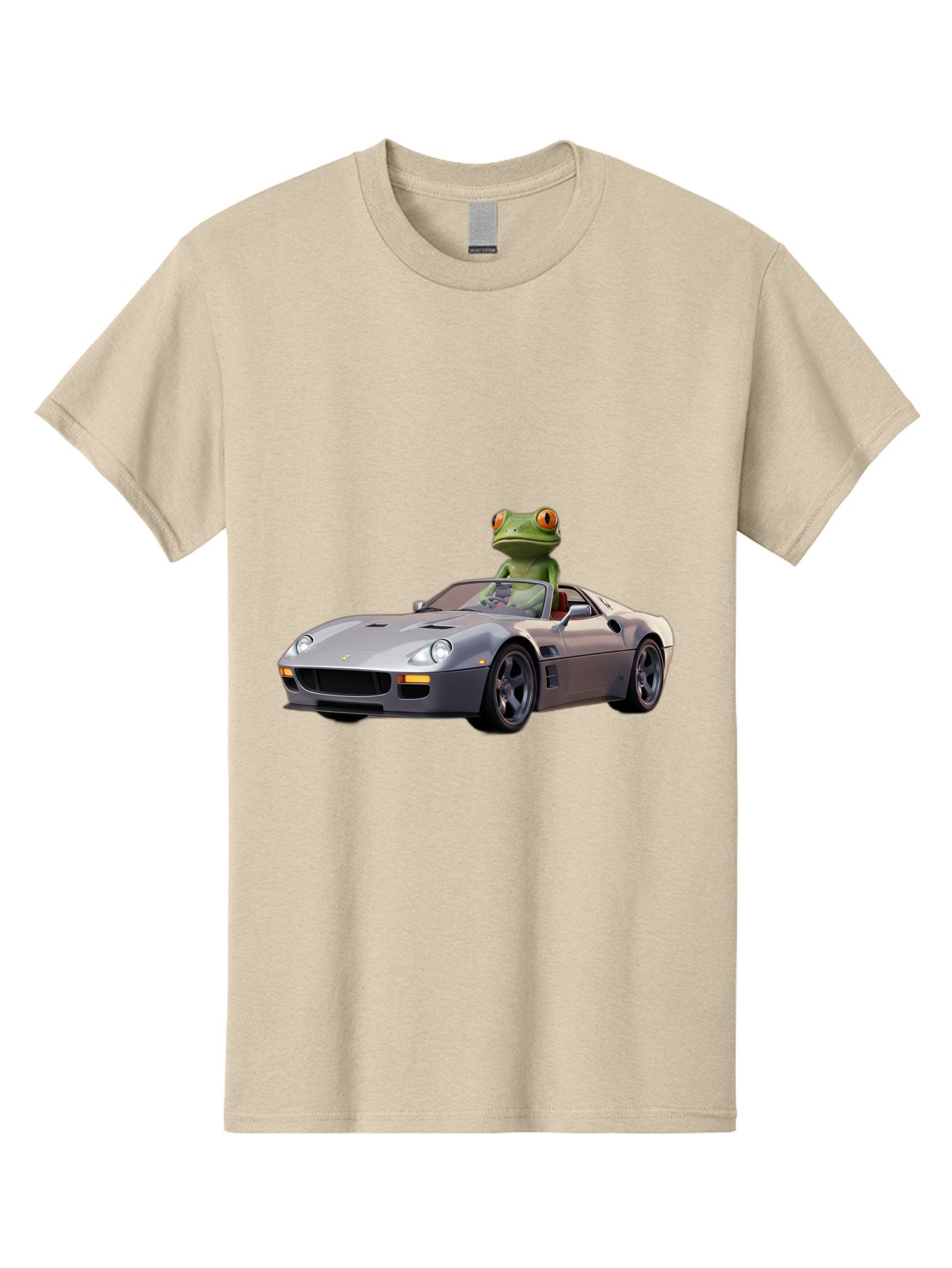Frog-In-Ferrari-8 Men'S Graphic Tee, 100% Cotton, Comfortable Casual Summer Wear, Machine Washable, Vintage Camera, Old Camera, Antique Camera, Black Camera, Classic Photography, Photography Equipment, Nostalgic Device, Film Camera, Camera Art Baf832 9