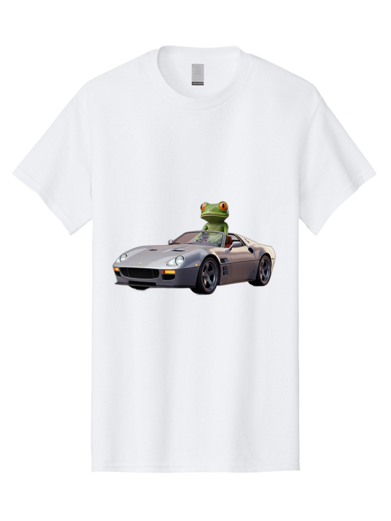 Frog-In-Ferrari-8 Men'S Graphic Tee, 100% Cotton, Comfortable Casual Summer Wear, Machine Washable, Vintage Camera, Old Camera, Antique Camera, Black Camera, Classic Photography, Photography Equipment, Nostalgic Device, Film Camera, Camera Art Baf832 10