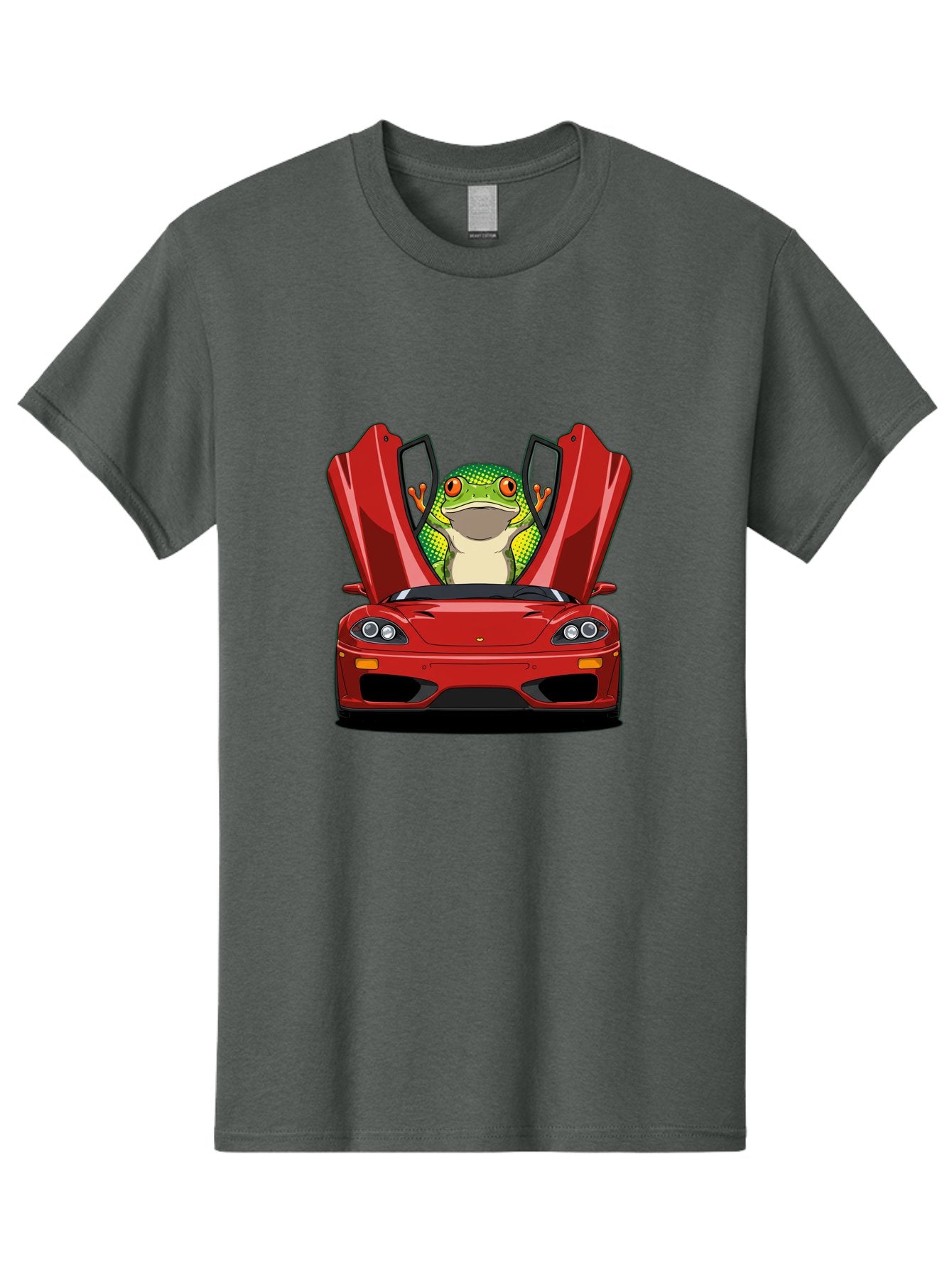 Frog-In-Red-Sports-Car-1 Men'S Graphic Tee, 100% Cotton, Comfortable Casual Summer Wear, Machine Washable, Vintage Camera, Old Camera, Antique Camera, Black Camera, Classic Photography, Photography Equipment, Nostalgic Device, Film Camera, Baf836 8