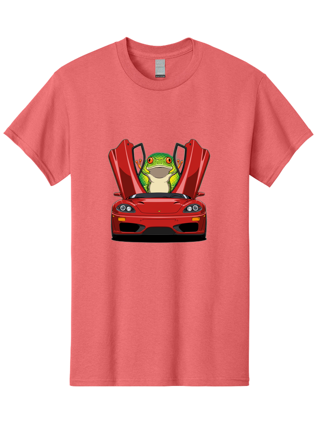 Frog-In-Red-Sports-Car-1 Men'S Graphic Tee, 100% Cotton, Comfortable Casual Summer Wear, Machine Washable, Vintage Camera, Old Camera, Antique Camera, Black Camera, Classic Photography, Photography Equipment, Nostalgic Device, Film Camera, Baf836 7