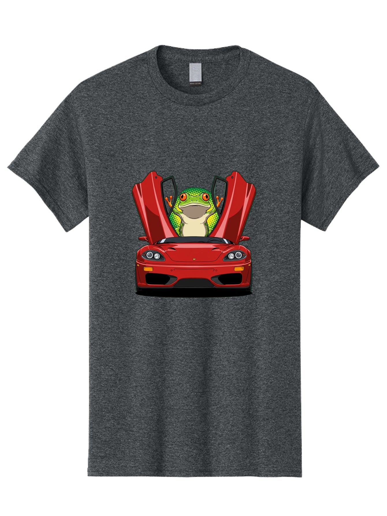 Frog-In-Red-Sports-Car-1 Men'S Graphic Tee, 100% Cotton, Comfortable Casual Summer Wear, Machine Washable, Vintage Camera, Old Camera, Antique Camera, Black Camera, Classic Photography, Photography Equipment, Nostalgic Device, Film Camera, Baf836 13