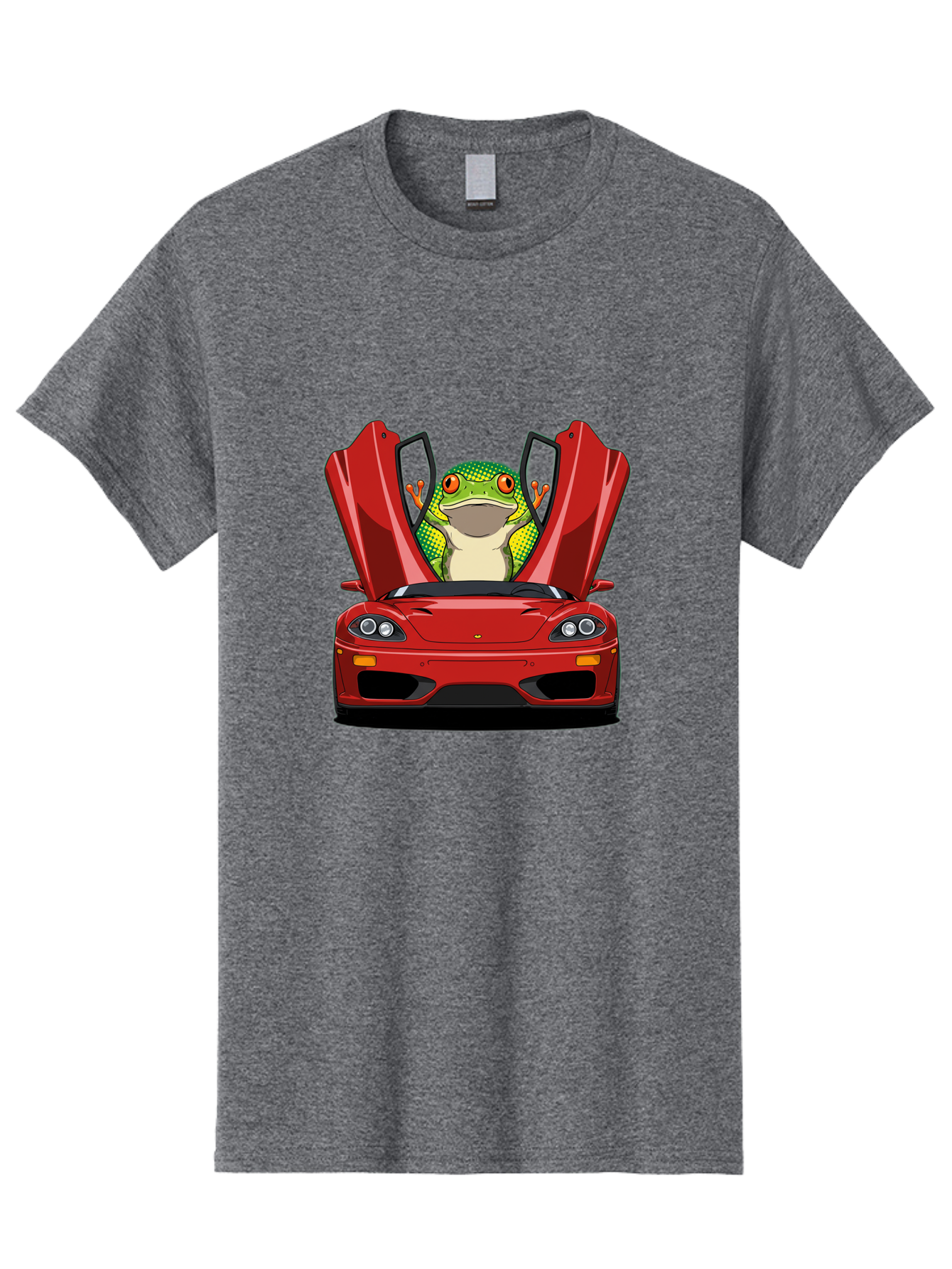 Frog-In-Red-Sports-Car-1 Men'S Graphic Tee, 100% Cotton, Comfortable Casual Summer Wear, Machine Washable, Vintage Camera, Old Camera, Antique Camera, Black Camera, Classic Photography, Photography Equipment, Nostalgic Device, Film Camera, Baf836 5