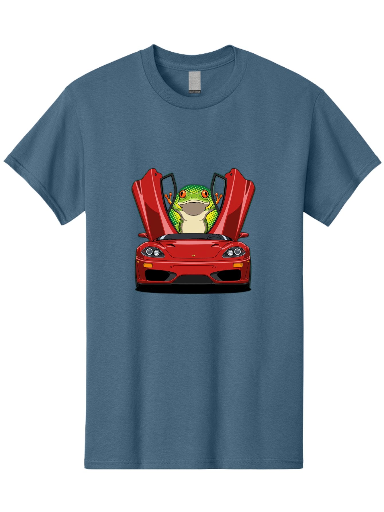 Frog-In-Red-Sports-Car-1 Men'S Graphic Tee, 100% Cotton, Comfortable Casual Summer Wear, Machine Washable, Vintage Camera, Old Camera, Antique Camera, Black Camera, Classic Photography, Photography Equipment, Nostalgic Device, Film Camera, Baf836 3