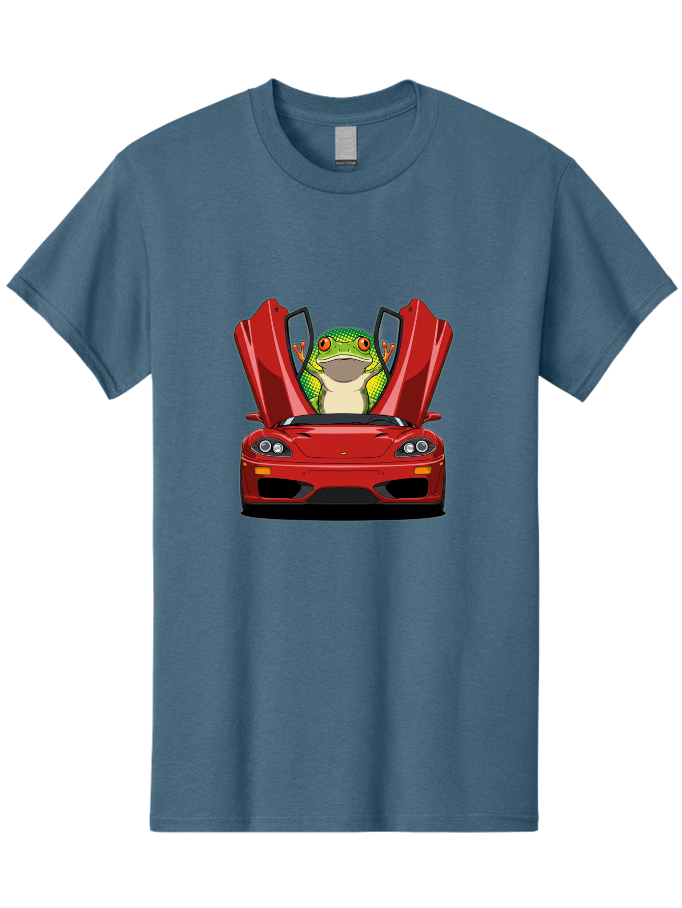Frog-In-Red-Sports-Car-1 Men'S Graphic Tee, 100% Cotton, Comfortable Casual Summer Wear, Machine Washable, Vintage Camera, Old Camera, Antique Camera, Black Camera, Classic Photography, Photography Equipment, Nostalgic Device, Film Camera, Baf836 17
