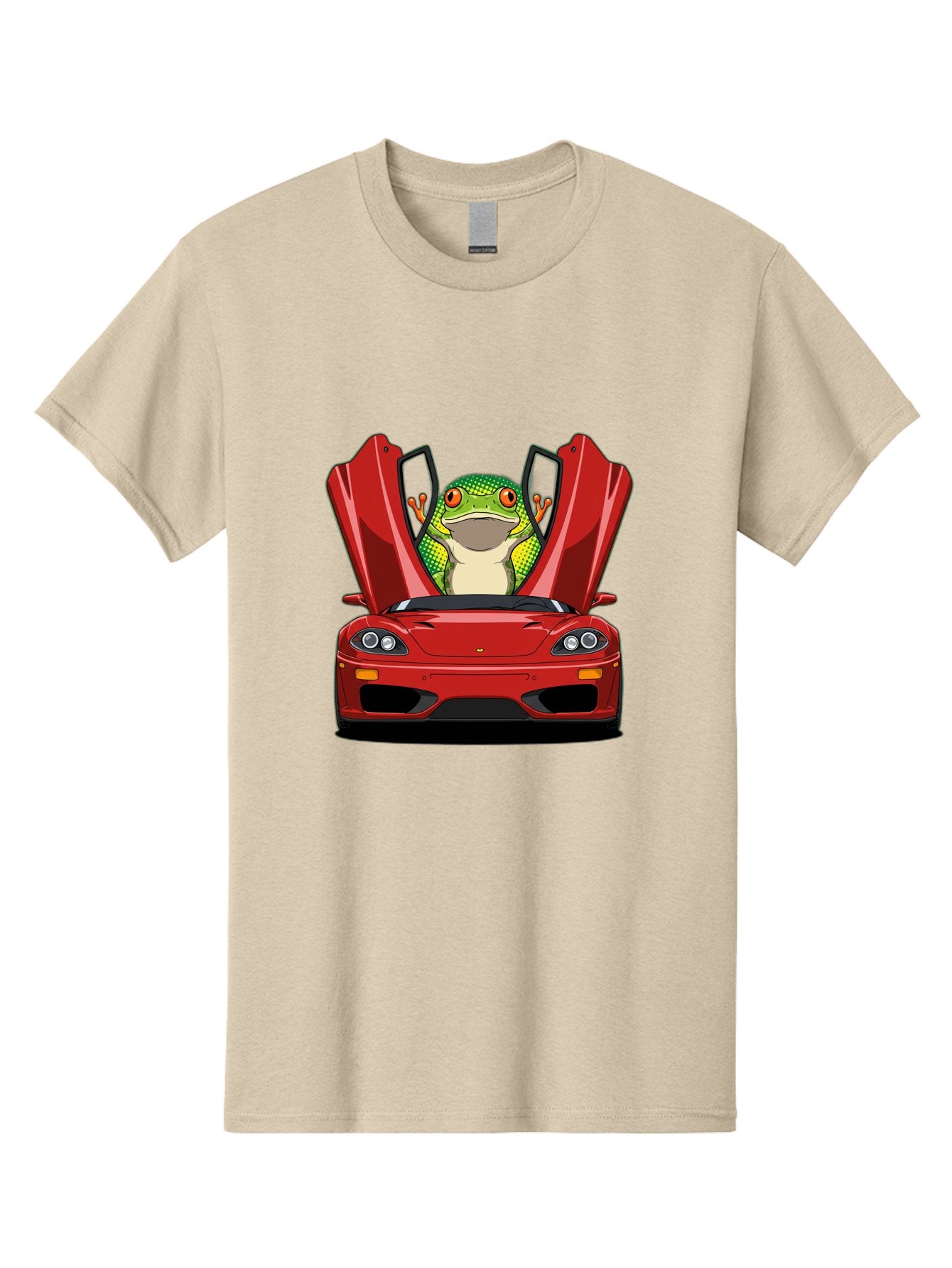 Frog-In-Red-Sports-Car-1 Men'S Graphic Tee, 100% Cotton, Comfortable Casual Summer Wear, Machine Washable, Vintage Camera, Old Camera, Antique Camera, Black Camera, Classic Photography, Photography Equipment, Nostalgic Device, Film Camera, Baf836 6