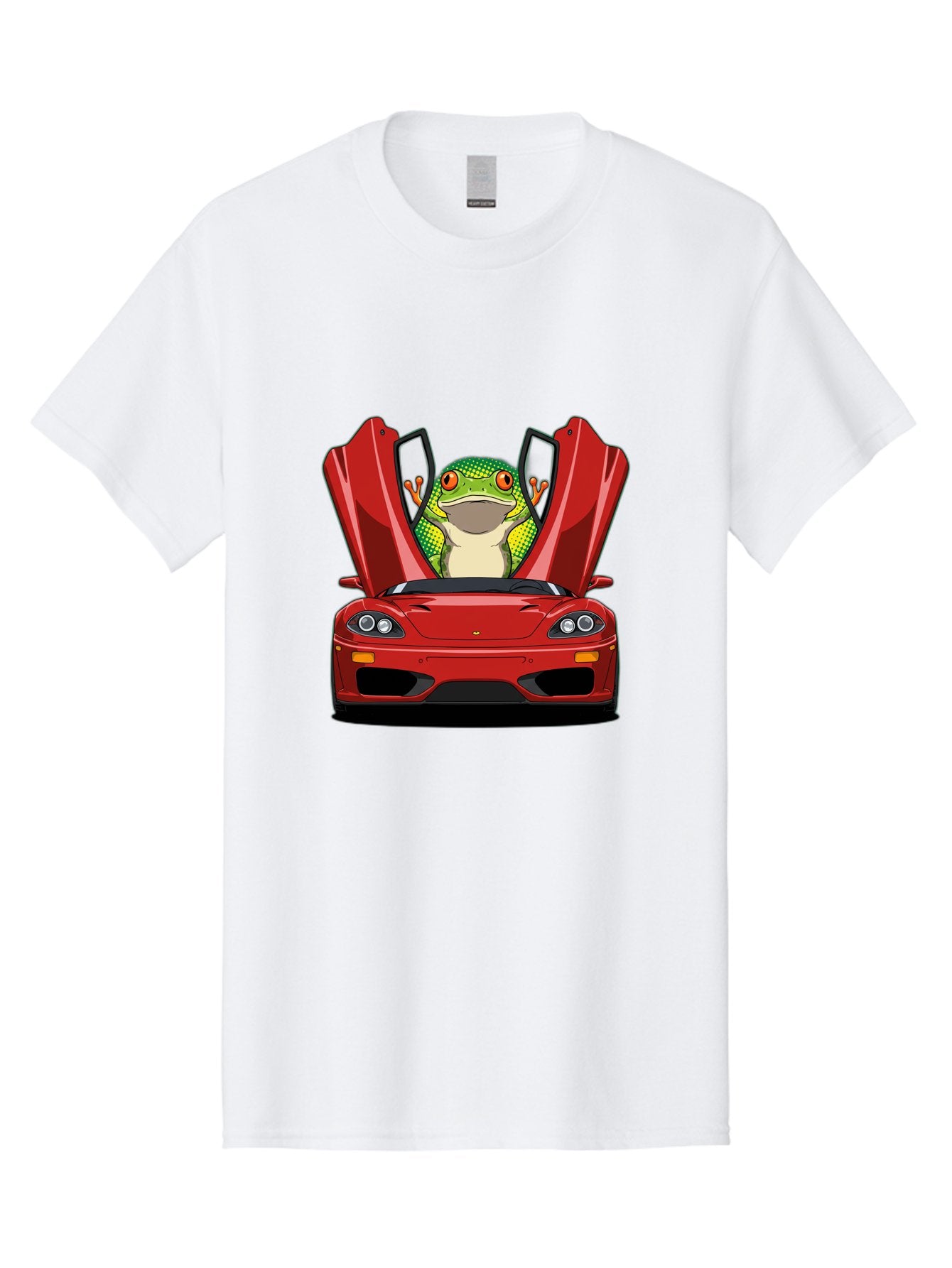 Frog-In-Red-Sports-Car-1 Men'S Graphic Tee, 100% Cotton, Comfortable Casual Summer Wear, Machine Washable, Vintage Camera, Old Camera, Antique Camera, Black Camera, Classic Photography, Photography Equipment, Nostalgic Device, Film Camera, Baf836 4