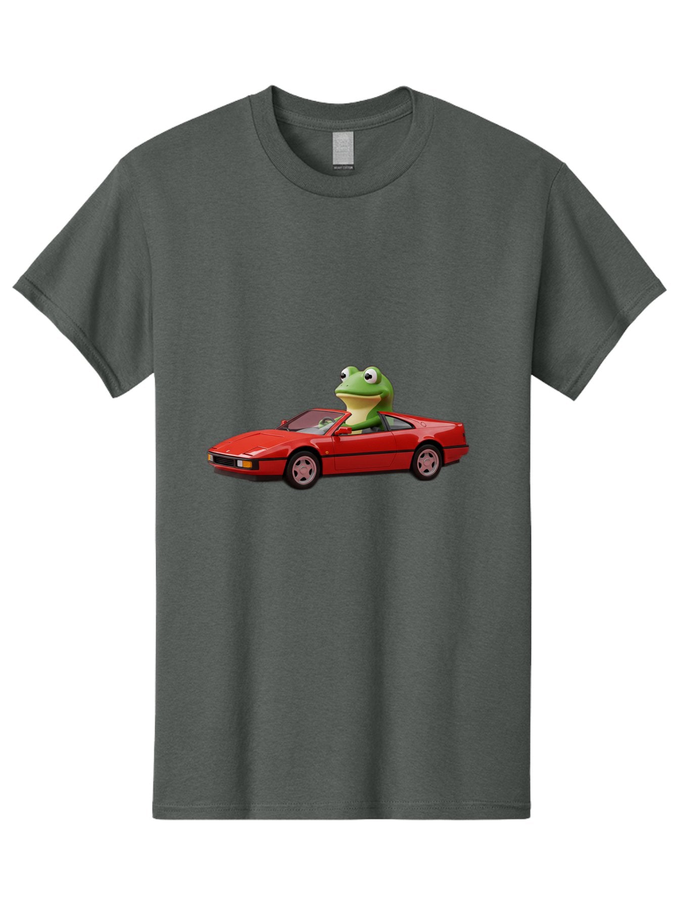 Frog-In-Red-Sports-Car-2 Men'S Graphic Tee, 100% Cotton, Comfortable Casual Summer Wear, Machine Washable, Vintage Camera, Old Camera, Antique Camera, Black Camera, Classic Photography, Photography Equipment, Nostalgic Device, Film Camera, Baf837 8