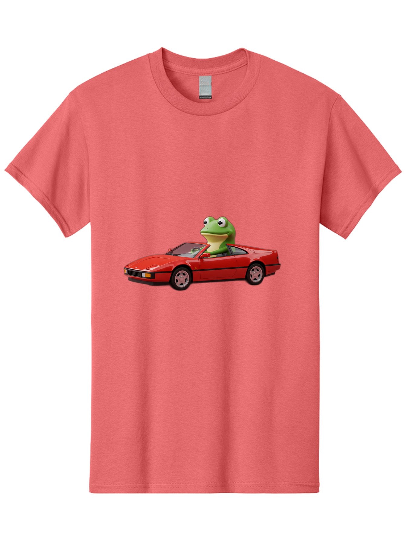 Frog-In-Red-Sports-Car-2 Men'S Graphic Tee, 100% Cotton, Comfortable Casual Summer Wear, Machine Washable, Vintage Camera, Old Camera, Antique Camera, Black Camera, Classic Photography, Photography Equipment, Nostalgic Device, Film Camera, Baf837 9