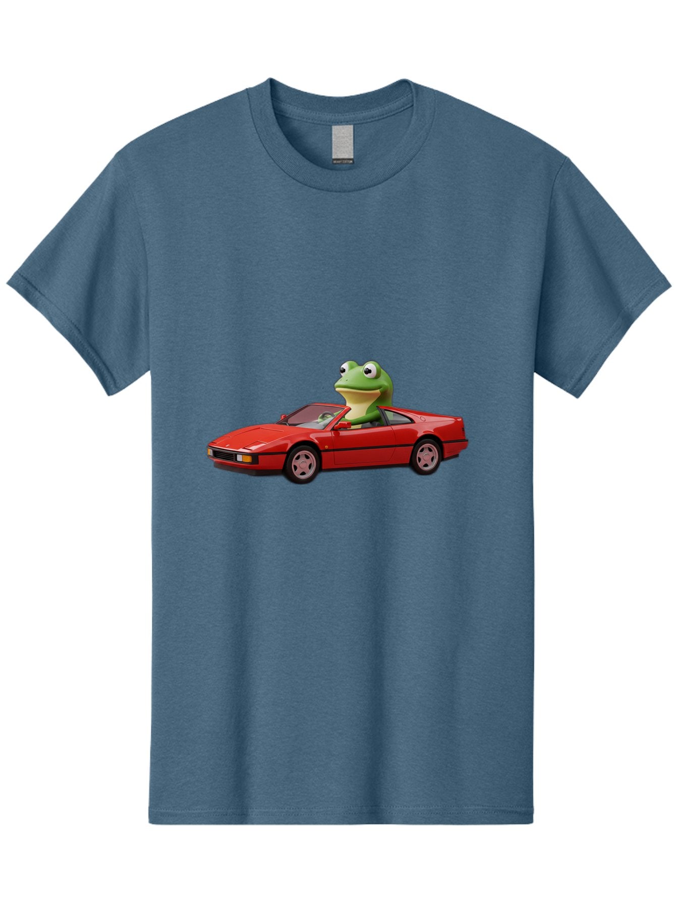 Frog-In-Red-Sports-Car-2 Men'S Graphic Tee, 100% Cotton, Comfortable Casual Summer Wear, Machine Washable, Vintage Camera, Old Camera, Antique Camera, Black Camera, Classic Photography, Photography Equipment, Nostalgic Device, Film Camera, Baf837 14