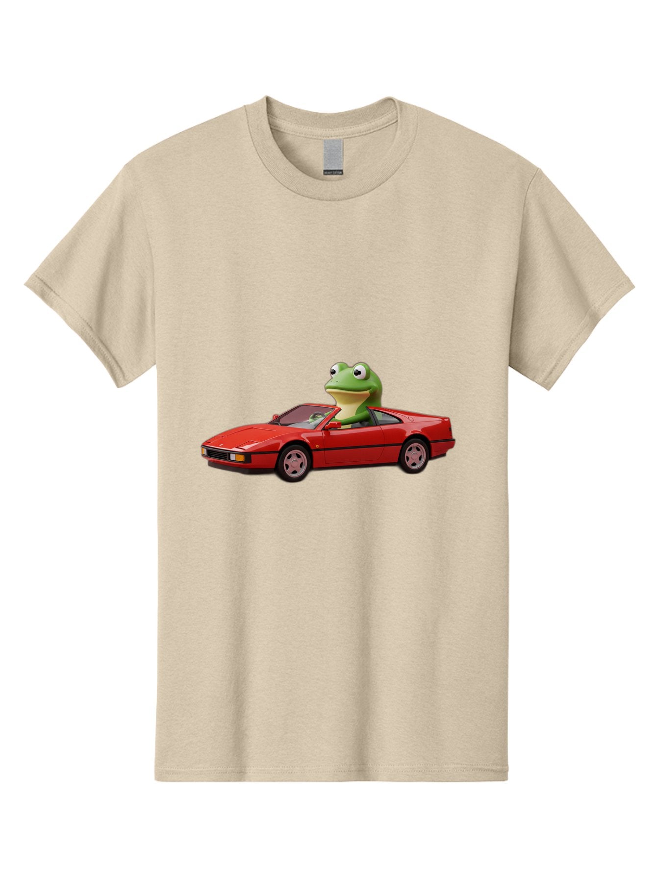 Frog-In-Red-Sports-Car-2 Men'S Graphic Tee, 100% Cotton, Comfortable Casual Summer Wear, Machine Washable, Vintage Camera, Old Camera, Antique Camera, Black Camera, Classic Photography, Photography Equipment, Nostalgic Device, Film Camera, Baf837 7