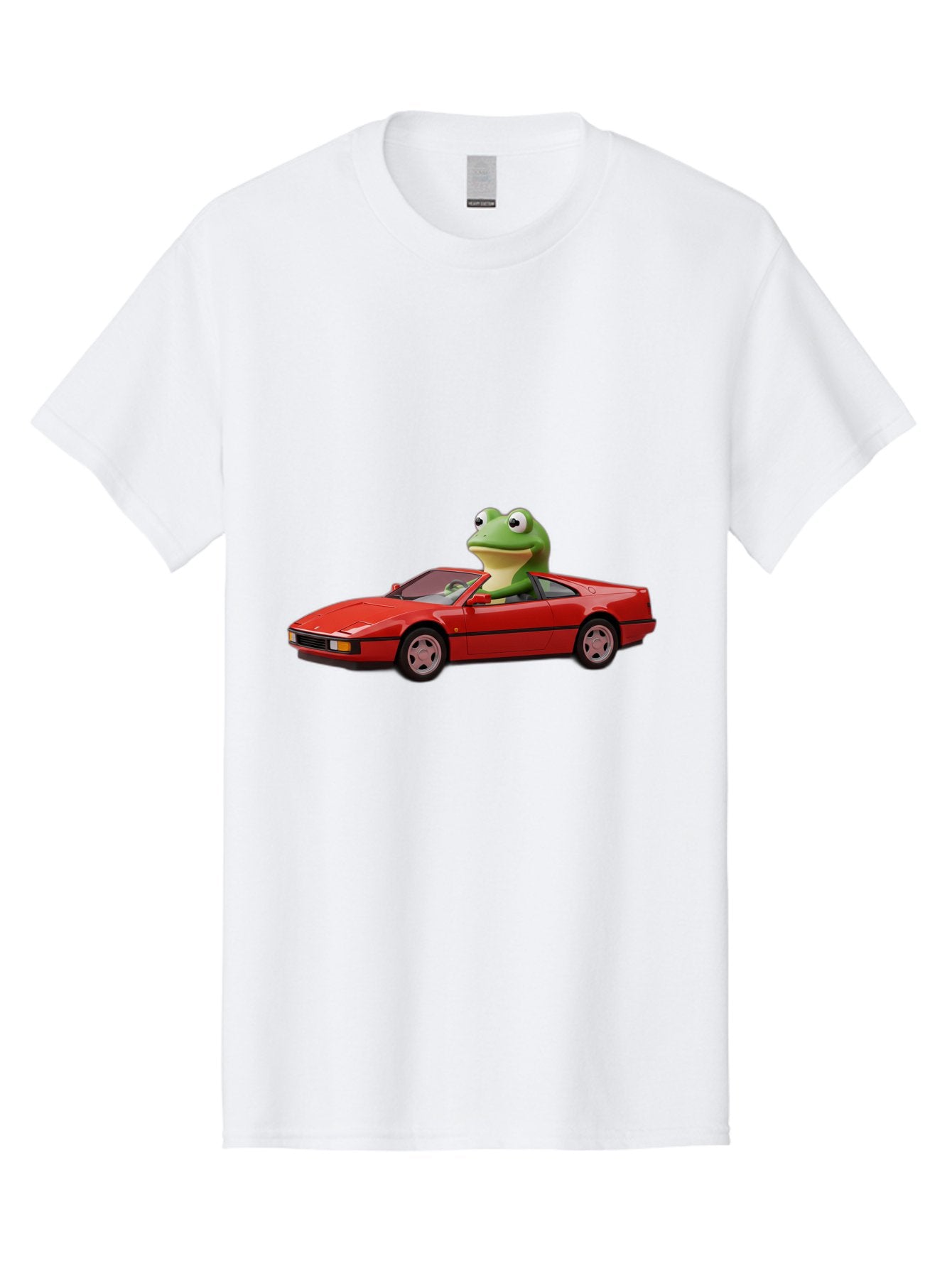 Frog-In-Red-Sports-Car-2 Men'S Graphic Tee, 100% Cotton, Comfortable Casual Summer Wear, Machine Washable, Vintage Camera, Old Camera, Antique Camera, Black Camera, Classic Photography, Photography Equipment, Nostalgic Device, Film Camera, Baf837 5