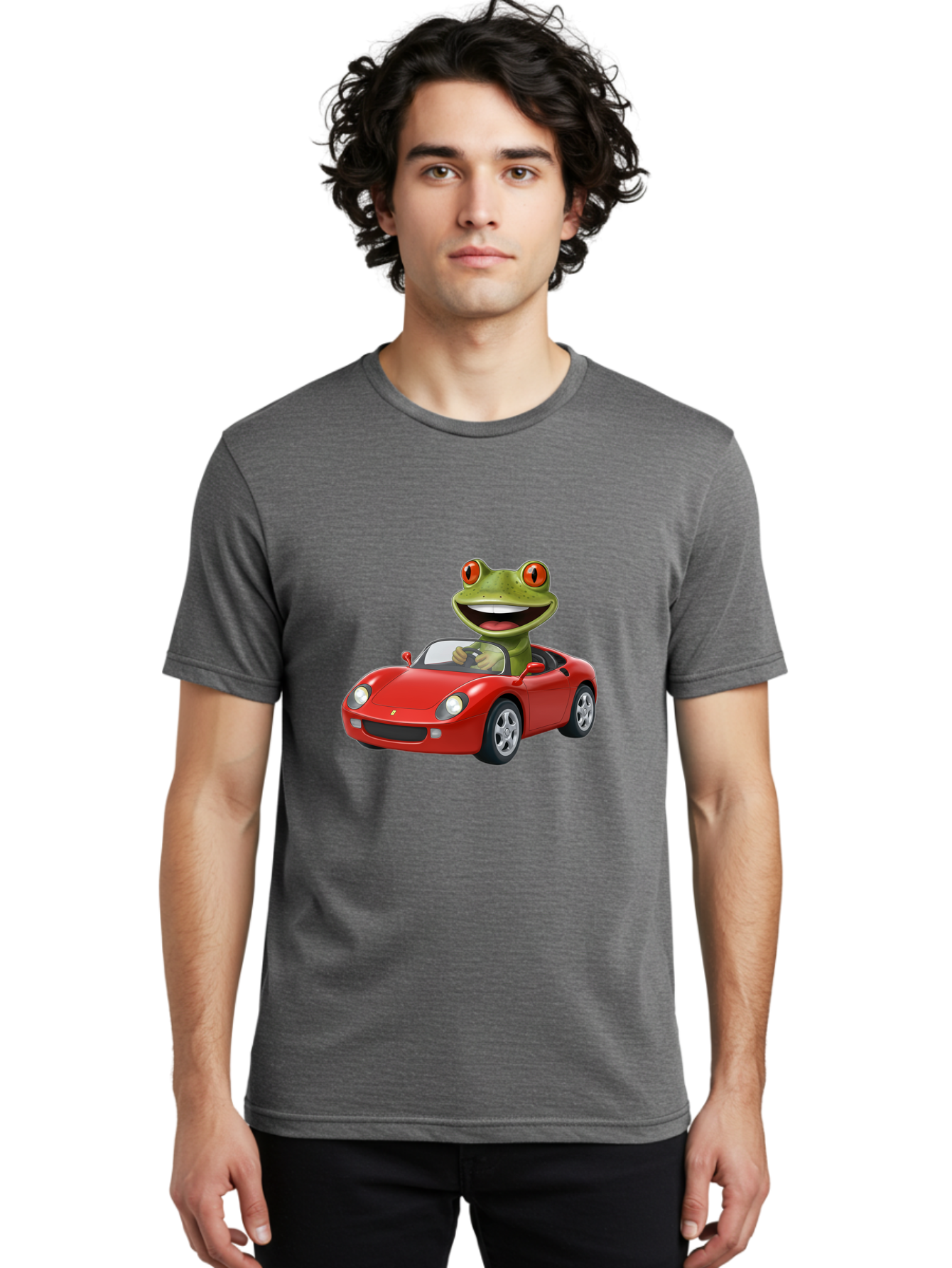 Frog-In-Red-Sports-Car Men'S Graphic Tee, 100% Cotton, Comfortable Casual Summer Wear, Machine Washable, Vintage Camera, Old Camera, Antique Camera, Black Camera, Classic Photography, Photography Equipment, Nostalgic Device, Film Camera, Baf838 12