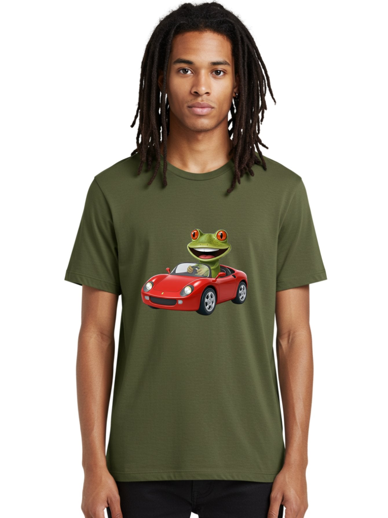 Frog-In-Red-Sports-Car Men'S Graphic Tee, 100% Cotton, Comfortable Casual Summer Wear, Machine Washable, Vintage Camera, Old Camera, Antique Camera, Black Camera, Classic Photography, Photography Equipment, Nostalgic Device, Film Camera, Baf838 19