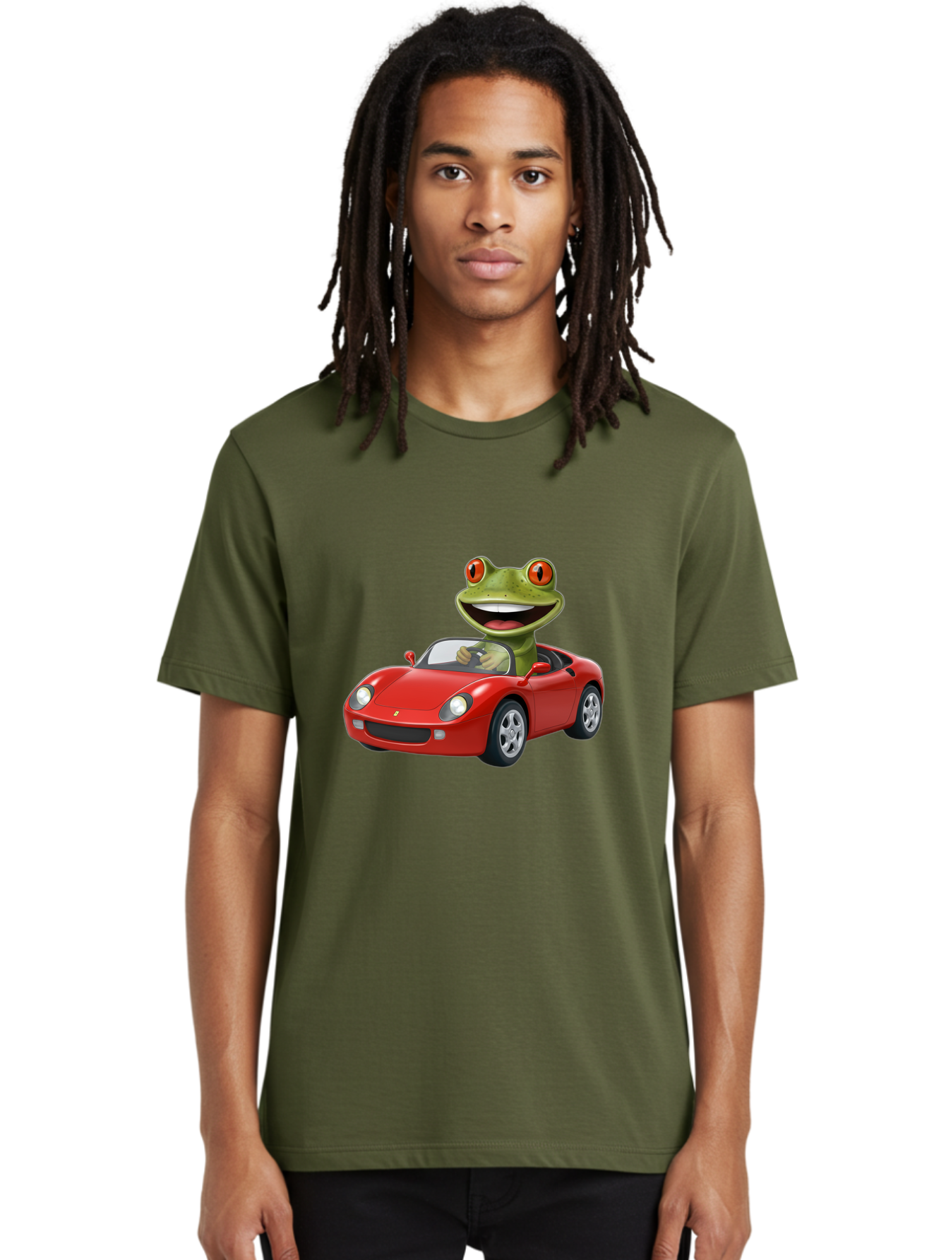 Frog-In-Red-Sports-Car Men'S Graphic Tee, 100% Cotton, Comfortable Casual Summer Wear, Machine Washable, Vintage Camera, Old Camera, Antique Camera, Black Camera, Classic Photography, Photography Equipment, Nostalgic Device, Film Camera, Baf838 22