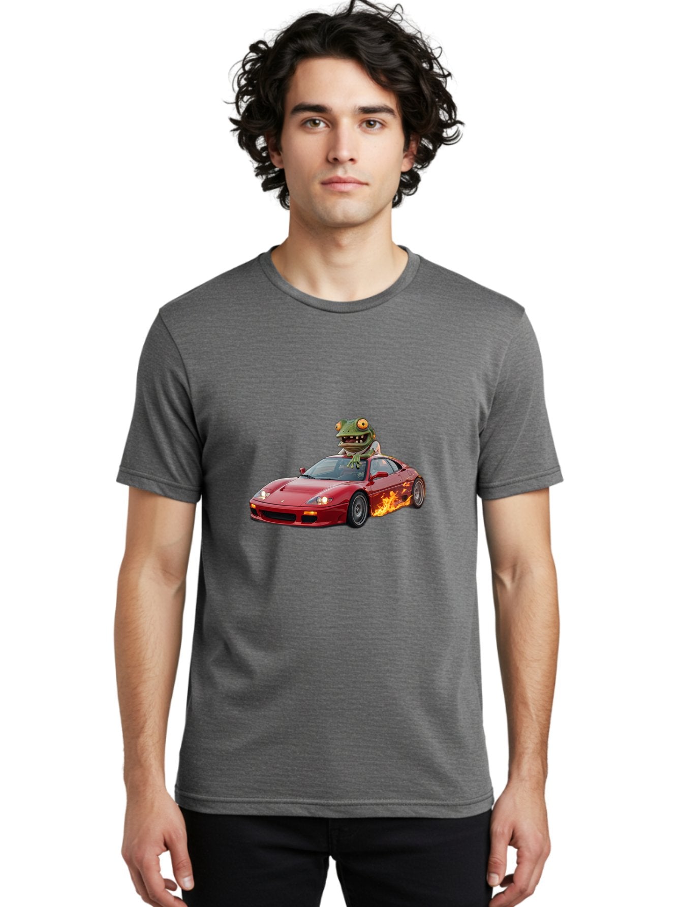 Frog-Riding-Ferrari Men'S Graphic Tee, 100% Cotton, Comfortable Casual Summer Wear, Machine Washable, Vintage Camera, Old Camera, Antique Camera, Black Camera, Classic Photography, Photography Equipment, Nostalgic Device, Film Camera, Baf845 28