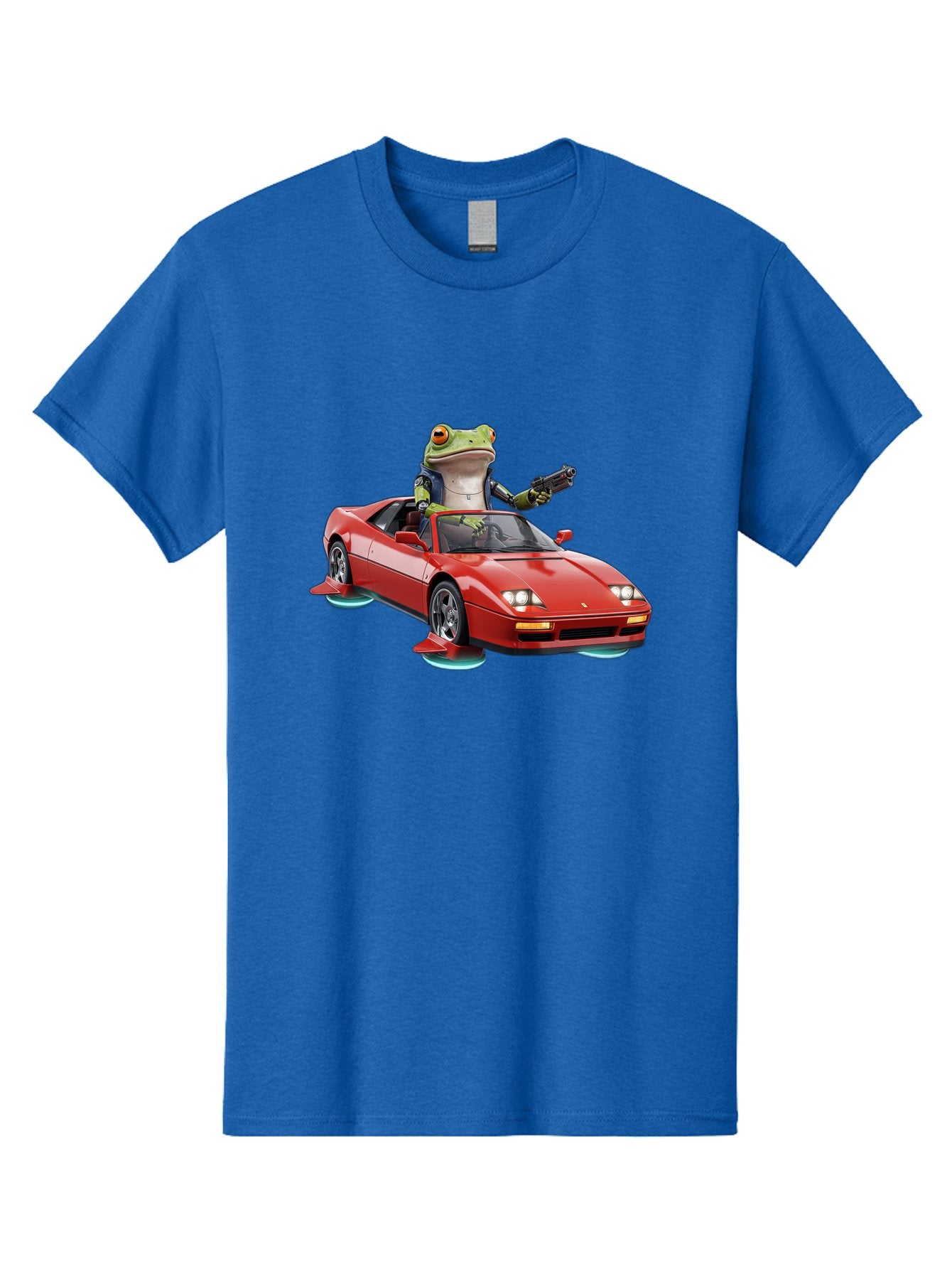 Frog-With-Gun-In-Ferrari Men'S Graphic Tee, 100% Cotton, Comfortable Casual Summer Wear, Machine Washable, Vintage Camera, Old Camera, Antique Camera, Black Camera, Classic Photography, Photography Equipment, Nostalgic Device, Film Camera, Baf847 8