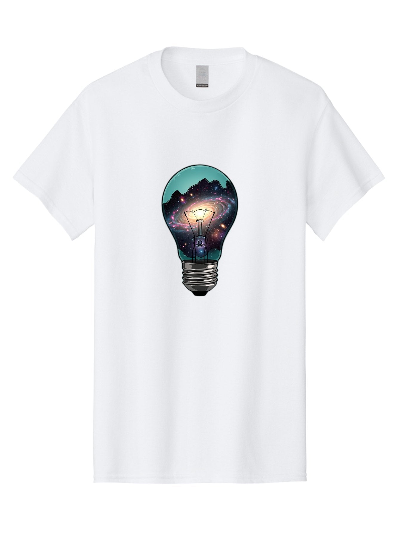 Galaxy-Light-Bulb Men'S Graphic Tee, 100% Cotton, Comfortable Casual Summer Wear, Machine Washable, Vintage Camera, Old Camera, Antique Camera, Black Camera, Classic Photography, Photography Equipment, Nostalgic Device, Film Camera, Camera Art Baf851 13