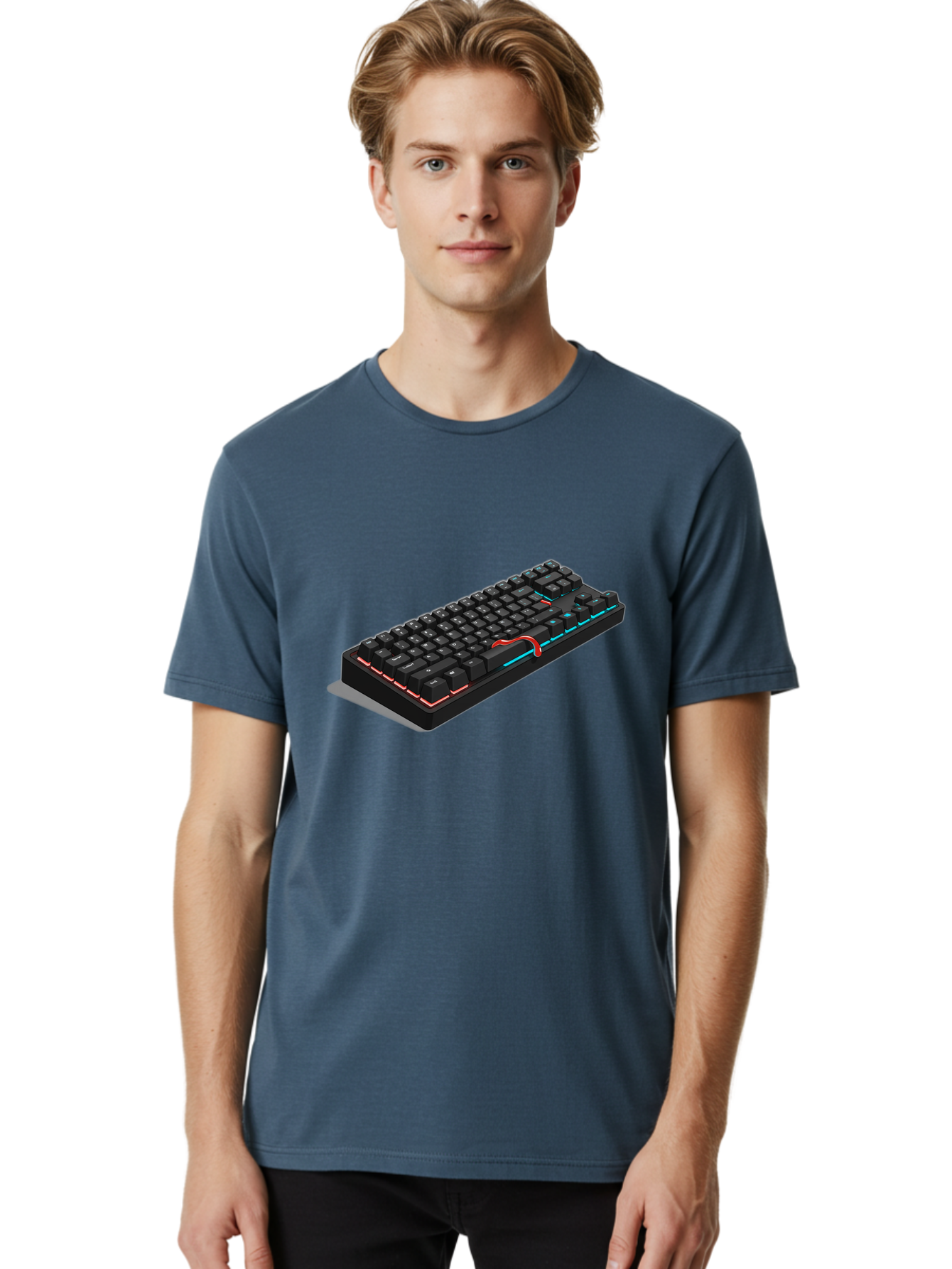 Gaming-Keyboard Men'S Graphic Tee, 100% Cotton, Comfortable Casual Summer Wear, Machine Washable, Vintage Camera, Old Camera, Antique Camera, Black Camera, Classic Photography, Photography Equipment, Nostalgic Device, Film Camera, Camera Art Baf852