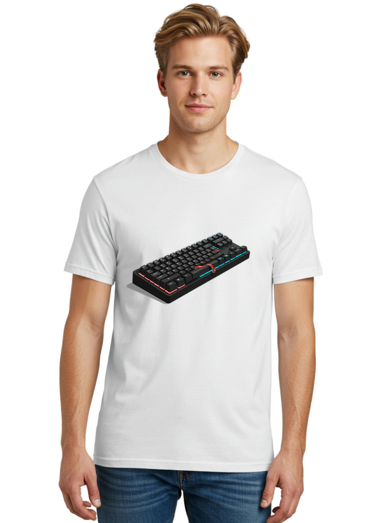Gaming-Keyboard Men'S Graphic Tee, 100% Cotton, Comfortable Casual Summer Wear, Machine Washable, Vintage Camera, Old Camera, Antique Camera, Black Camera, Classic Photography, Photography Equipment, Nostalgic Device, Film Camera, Camera Art Baf852 30
