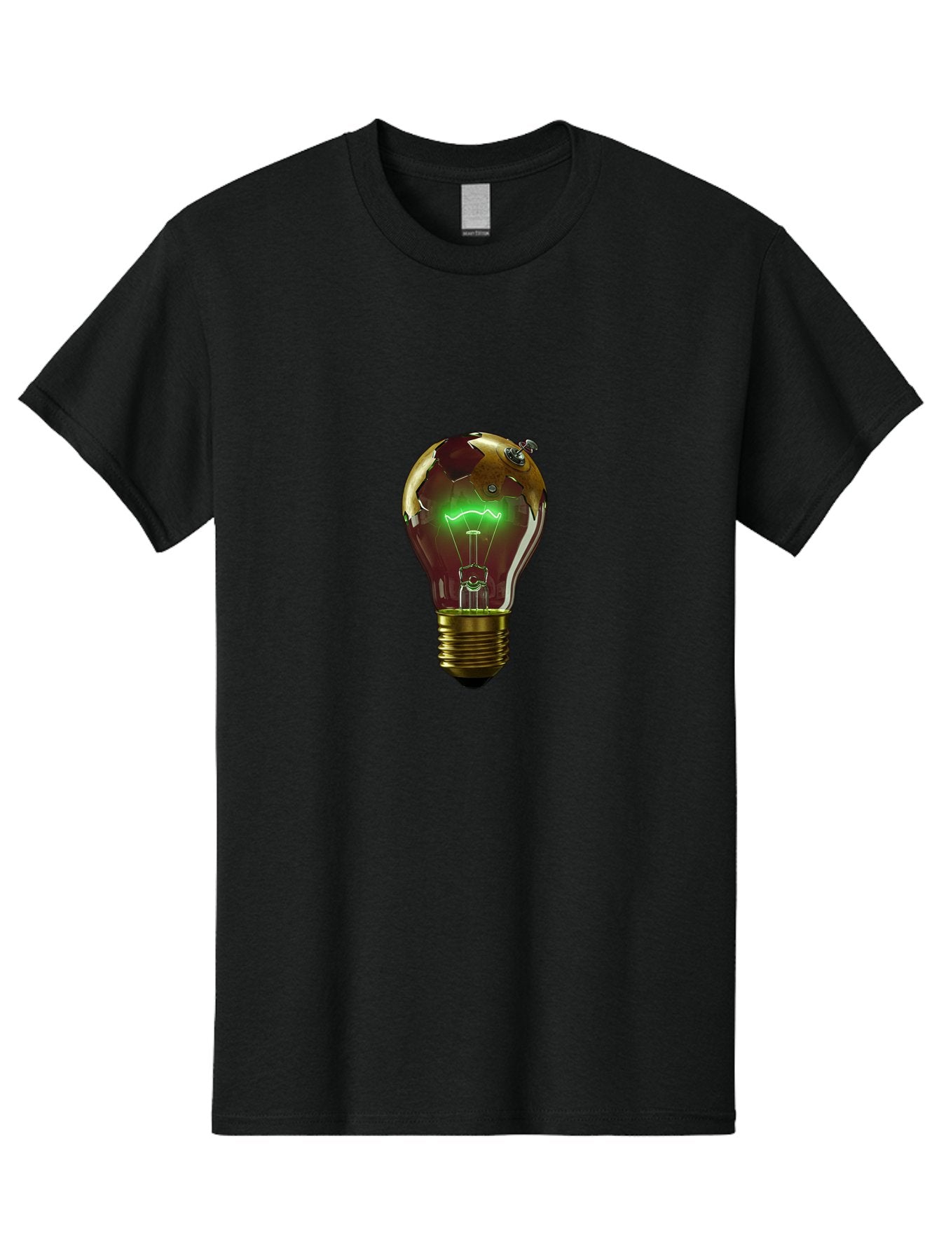 Globe-Light-Bulb Men'S Graphic Tee, 100% Cotton, Comfortable Casual Summer Wear, Machine Washable, Vintage Camera, Old Camera, Antique Camera, Black Camera, Classic Photography, Photography Equipment, Nostalgic Device, Film Camera, Camera Art Baf854 9