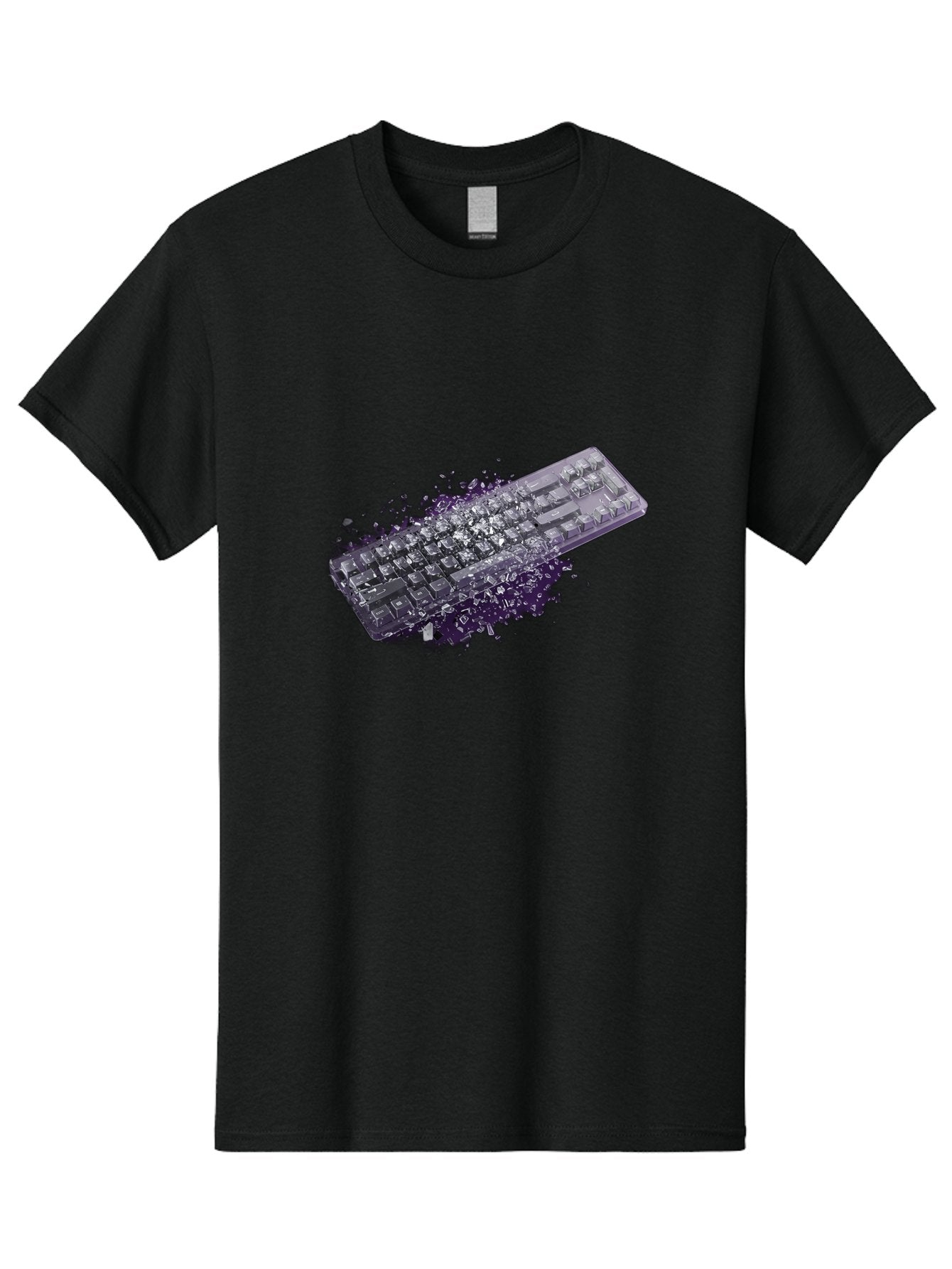 Keyboard-Disintegrating Men'S Graphic Tee, 100% Cotton, Comfortable Casual Summer Wear, Machine Washable, Vintage Camera, Old Camera, Antique Camera, Black Camera, Classic Photography, Photography Equipment, Nostalgic Device, Film Camera, Baf862 8