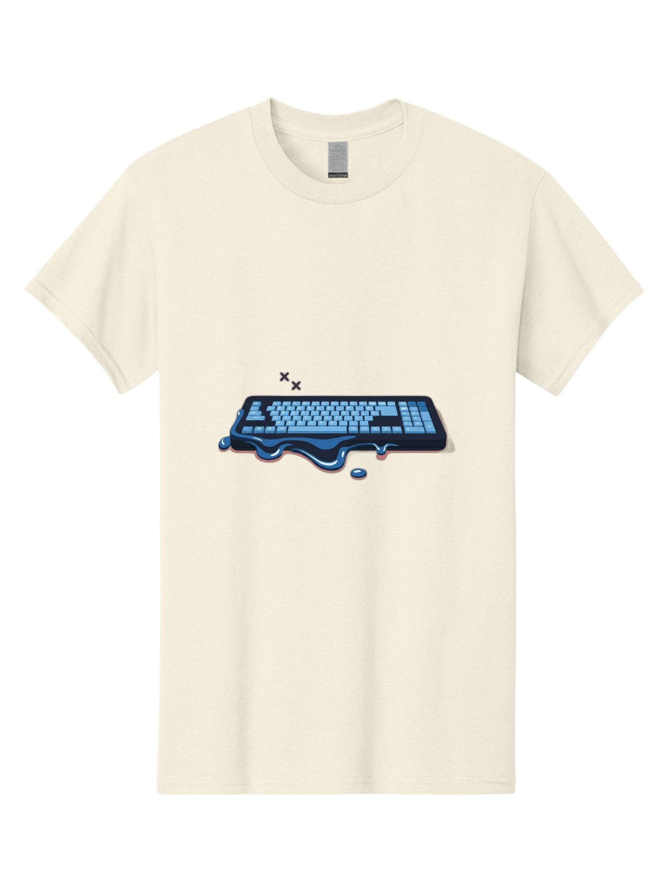 Keyboard-With-Liquid Men'S Graphic Tee, 100% Cotton, Comfortable Casual Summer Wear, Machine Washable, Vintage Camera, Old Camera, Antique Camera, Black Camera, Classic Photography, Photography Equipment, Nostalgic Device, Film Camera, Baf865 3