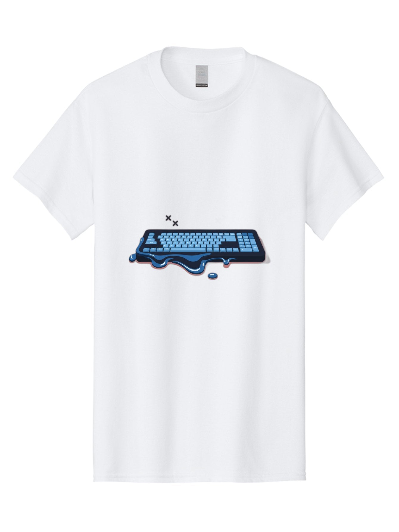 Keyboard-With-Liquid Men'S Graphic Tee, 100% Cotton, Comfortable Casual Summer Wear, Machine Washable, Vintage Camera, Old Camera, Antique Camera, Black Camera, Classic Photography, Photography Equipment, Nostalgic Device, Film Camera, Baf865 15