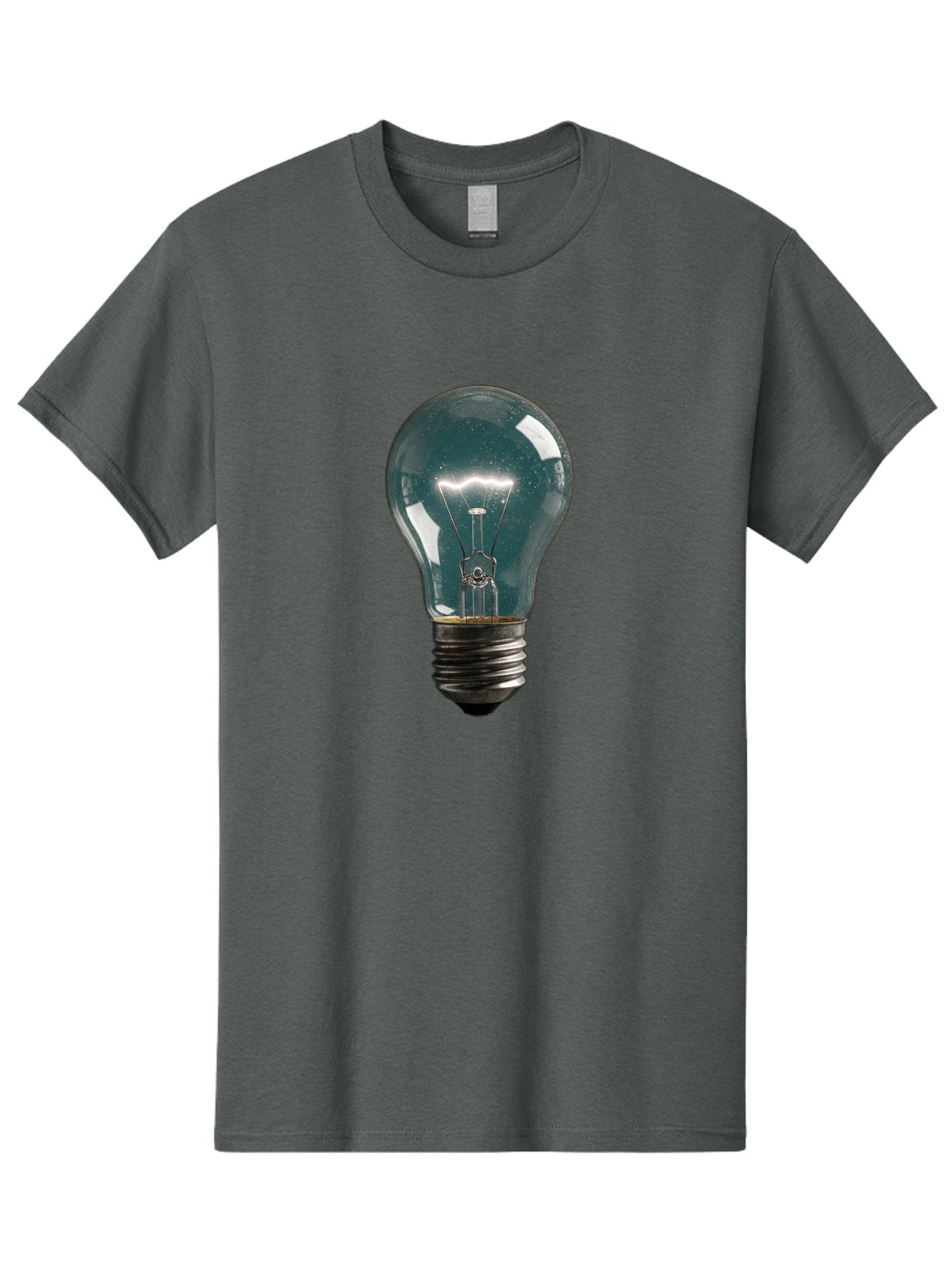 Light-Bulb-12 Men'S Graphic Tee, 100% Cotton, Comfortable Casual Summer Wear, Machine Washable, Vintage Camera, Old Camera, Antique Camera, Black Camera, Classic Photography, Photography Equipment, Nostalgic Device, Film Camera, Camera Art Baf875