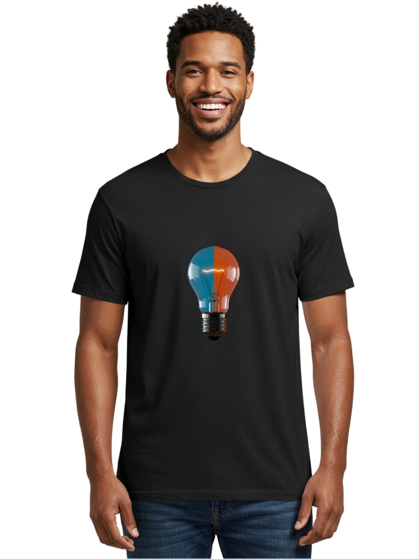 Light-Bulb-13 Men'S Graphic Tee, 100% Cotton, Comfortable Casual Summer Wear, Machine Washable, Vintage Camera, Old Camera, Antique Camera, Black Camera, Classic Photography, Photography Equipment, Nostalgic Device, Film Camera, Camera Art Baf876 28