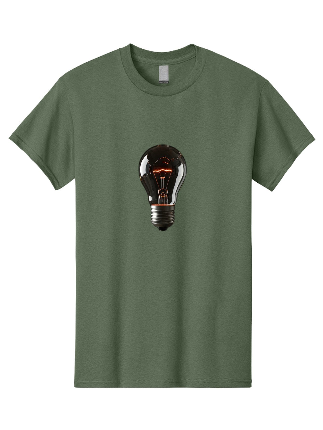 Light-Bulb-15 Men'S Graphic Tee, 100% Cotton, Comfortable Casual Summer Wear, Machine Washable, Vintage Camera, Old Camera, Antique Camera, Black Camera, Classic Photography, Photography Equipment, Nostalgic Device, Film Camera, Camera Art Baf878