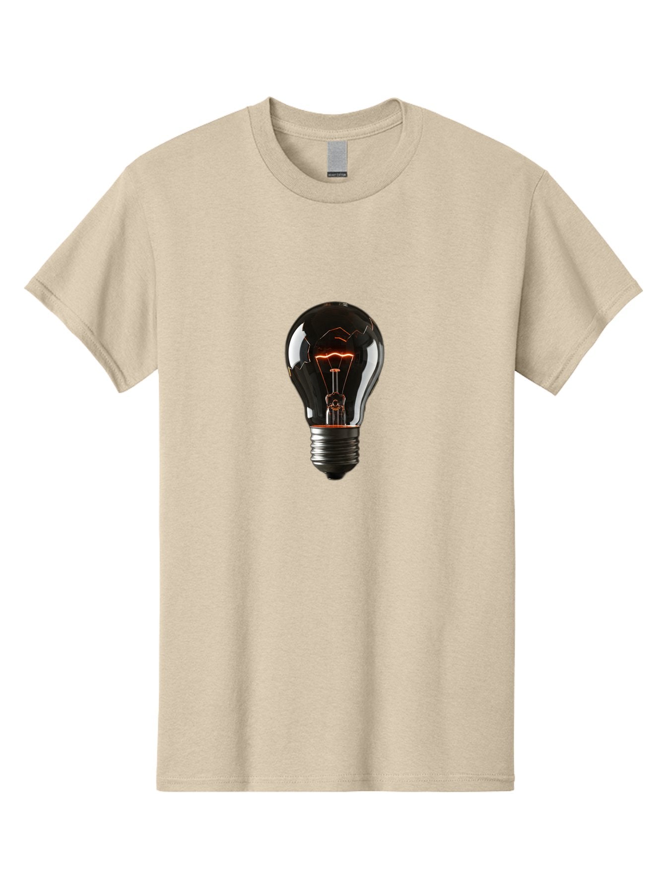 Light-Bulb-15 Men'S Graphic Tee, 100% Cotton, Comfortable Casual Summer Wear, Machine Washable, Vintage Camera, Old Camera, Antique Camera, Black Camera, Classic Photography, Photography Equipment, Nostalgic Device, Film Camera, Camera Art Baf878