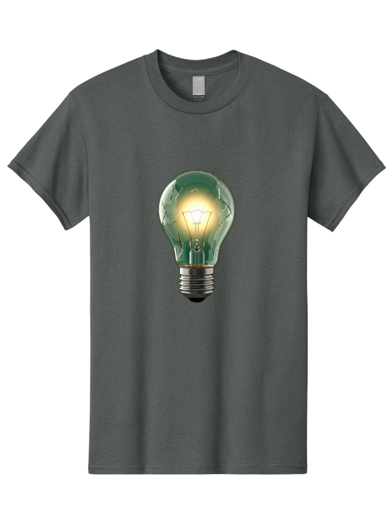 Light-Bulb-4 Men'S Graphic Tee, 100% Cotton, Comfortable Casual Summer Wear, Machine Washable, Vintage Camera, Old Camera, Antique Camera, Black Camera, Classic Photography, Photography Equipment, Nostalgic Device, Film Camera, Camera Art Baf881