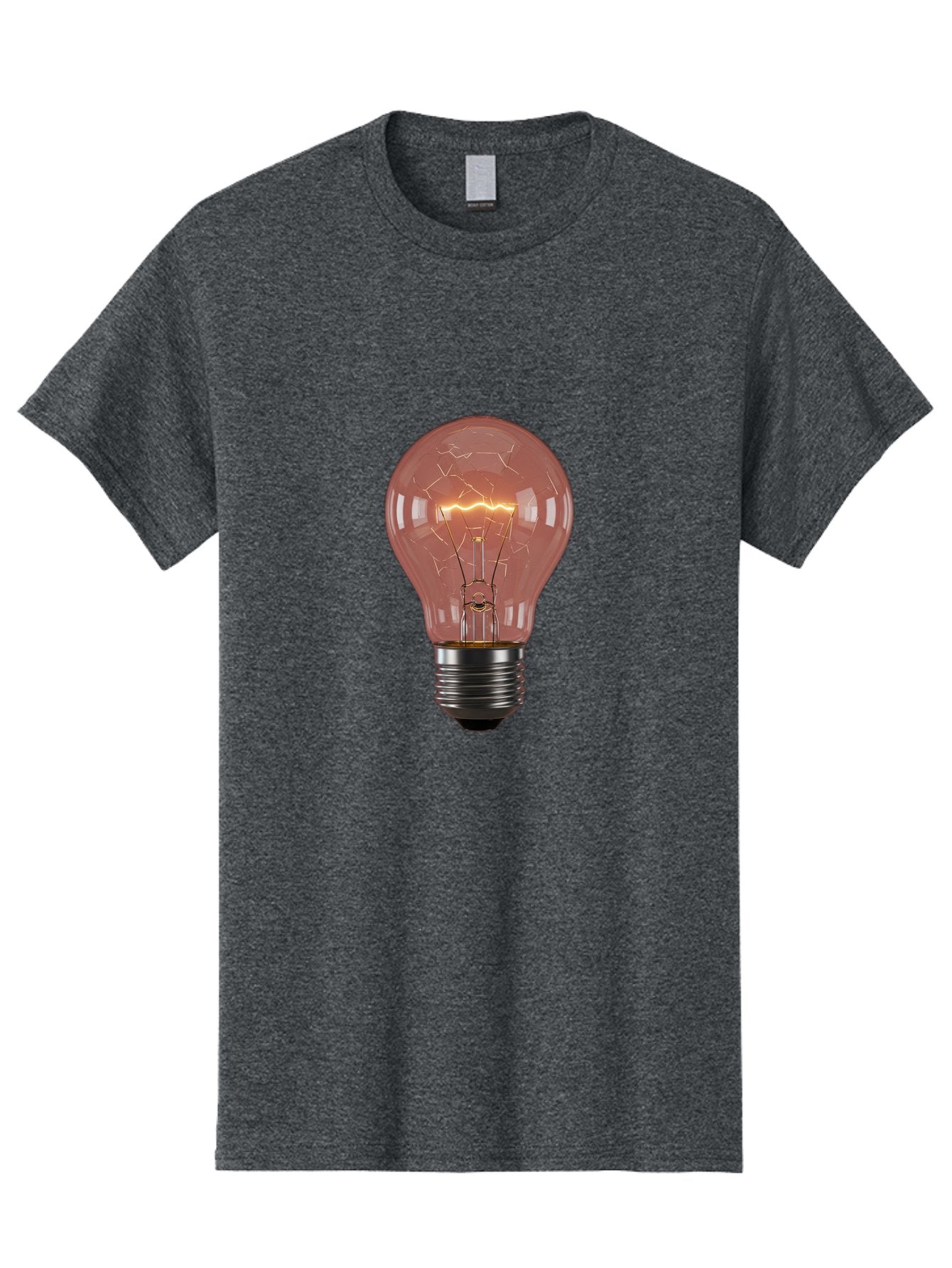 Light-Bulb-5 Men'S Graphic Tee, 100% Cotton, Comfortable Casual Summer Wear, Machine Washable, Vintage Camera, Old Camera, Antique Camera, Black Camera, Classic Photography, Photography Equipment, Nostalgic Device, Film Camera, Camera Art Baf882