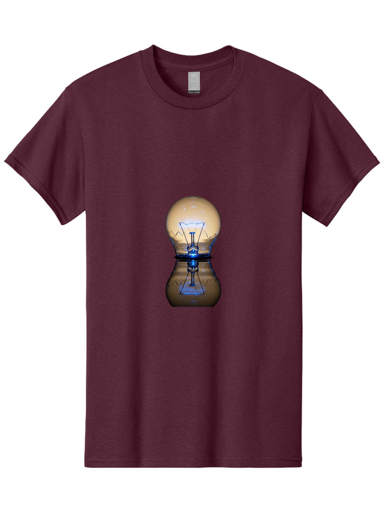 Light-Bulb-7 Men'S Graphic Tee, 100% Cotton, Comfortable Casual Summer Wear, Machine Washable, Vintage Camera, Old Camera, Antique Camera, Black Camera, Classic Photography, Photography Equipment, Nostalgic Device, Film Camera, Camera Art Baf884
