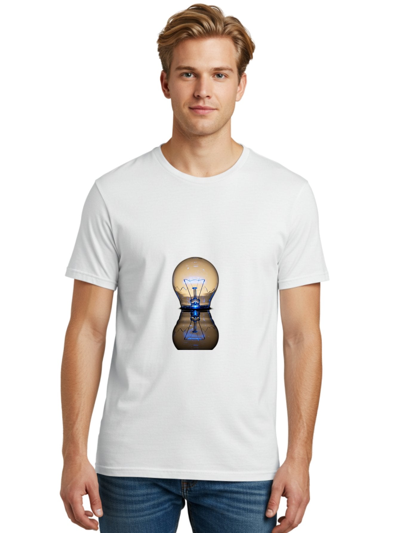 Light-Bulb-7 Men'S Graphic Tee, 100% Cotton, Comfortable Casual Summer Wear, Machine Washable, Vintage Camera, Old Camera, Antique Camera, Black Camera, Classic Photography, Photography Equipment, Nostalgic Device, Film Camera, Camera Art Baf884 26